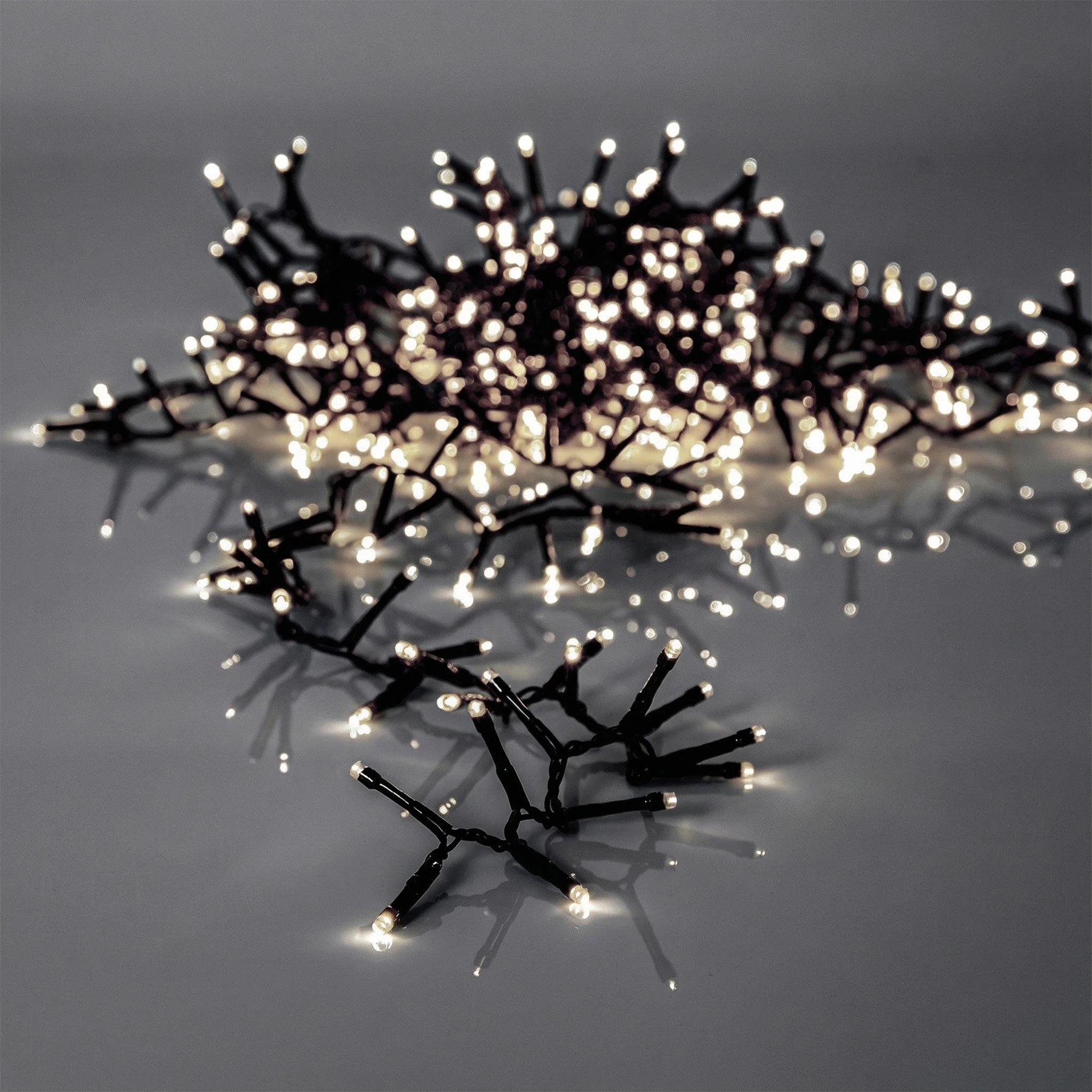 Crispy Ice White - Lichterkette für außen - 16 m - 800 LEDs - Netzbetrieb - Neutralweiß