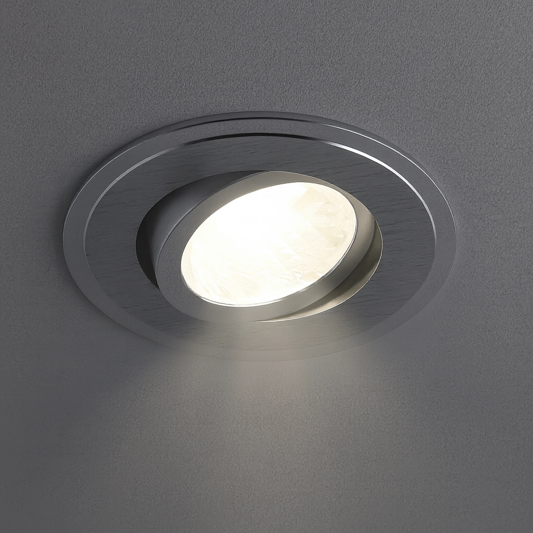 ALUM C - Einbau Deckenspot in silber - Lichtfarbe: individuell wählbar