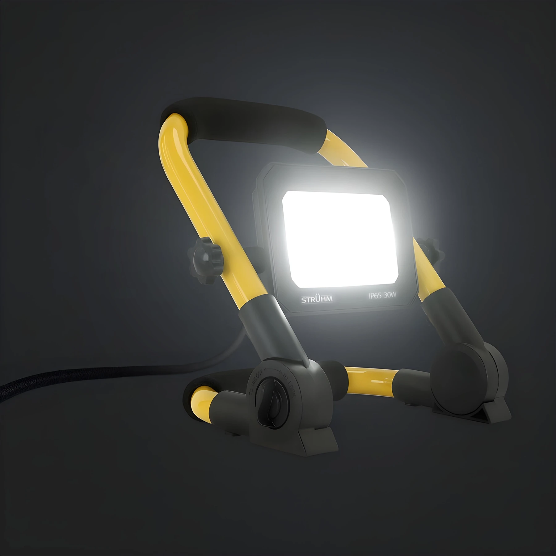 LED Strahler mit Traggestell - 21 x 22,3 x 5,5 cm - 30 W - Lichtfarbe: Neutralweiß