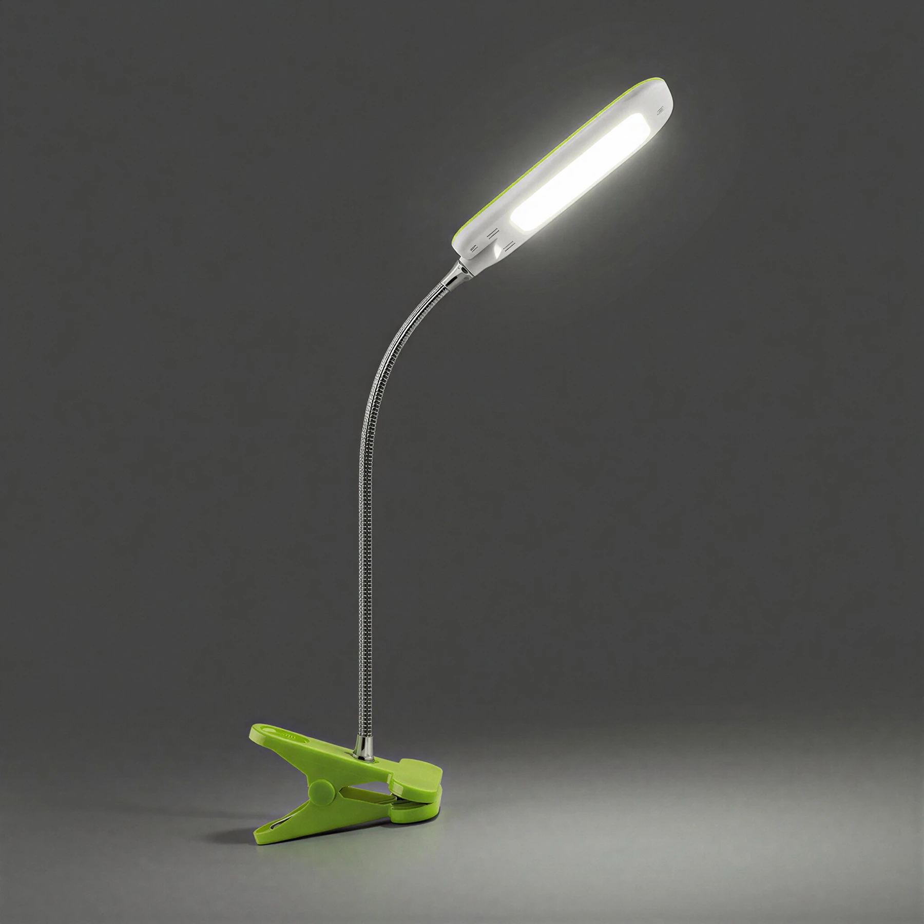 Klemmleuchte in grün - Lichtfarbe: neutralweiß