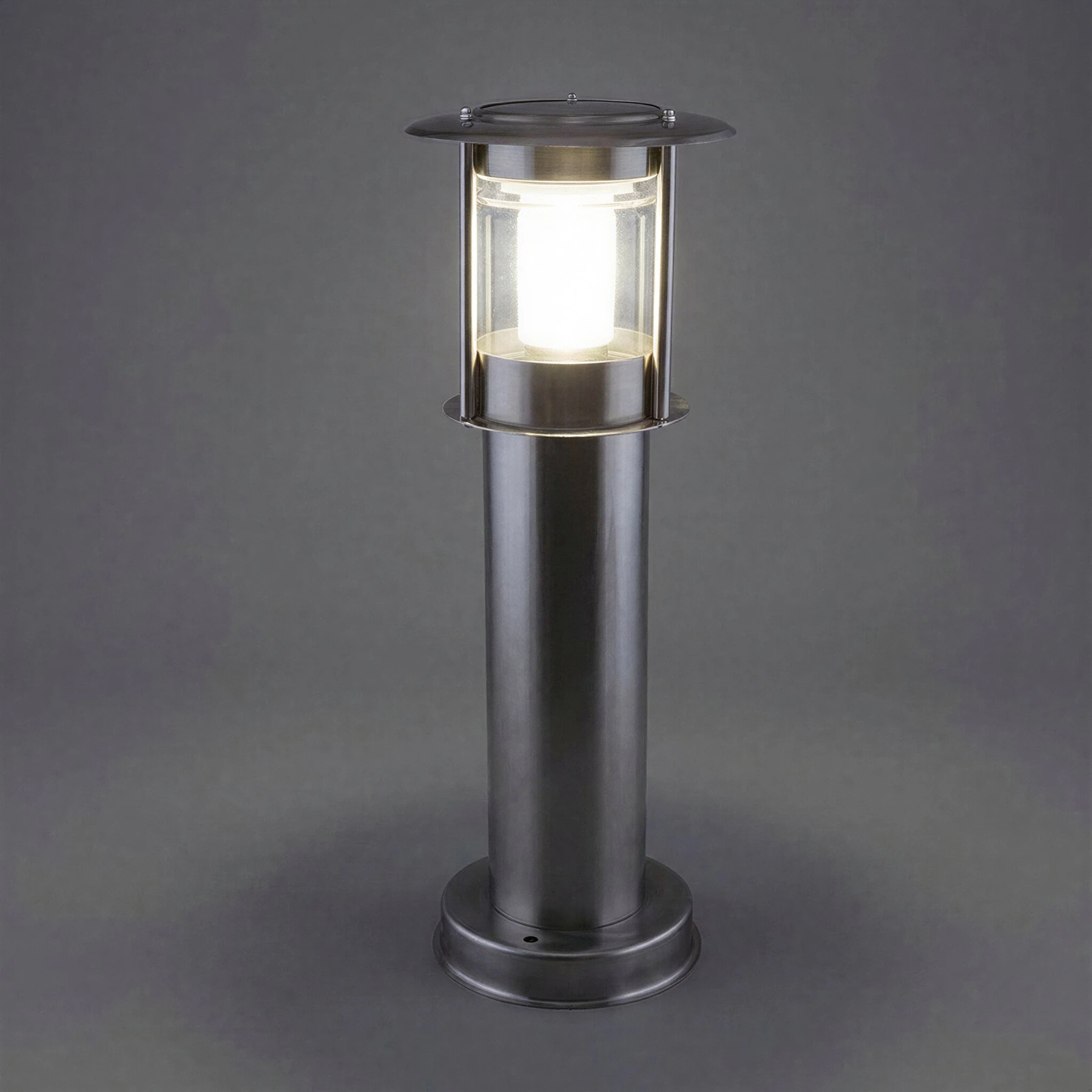 Ideus, LED - Wegeleuchte - Estera, Solarleuchte, chrom, IP44, 0,12W, Höhe: 400 mm