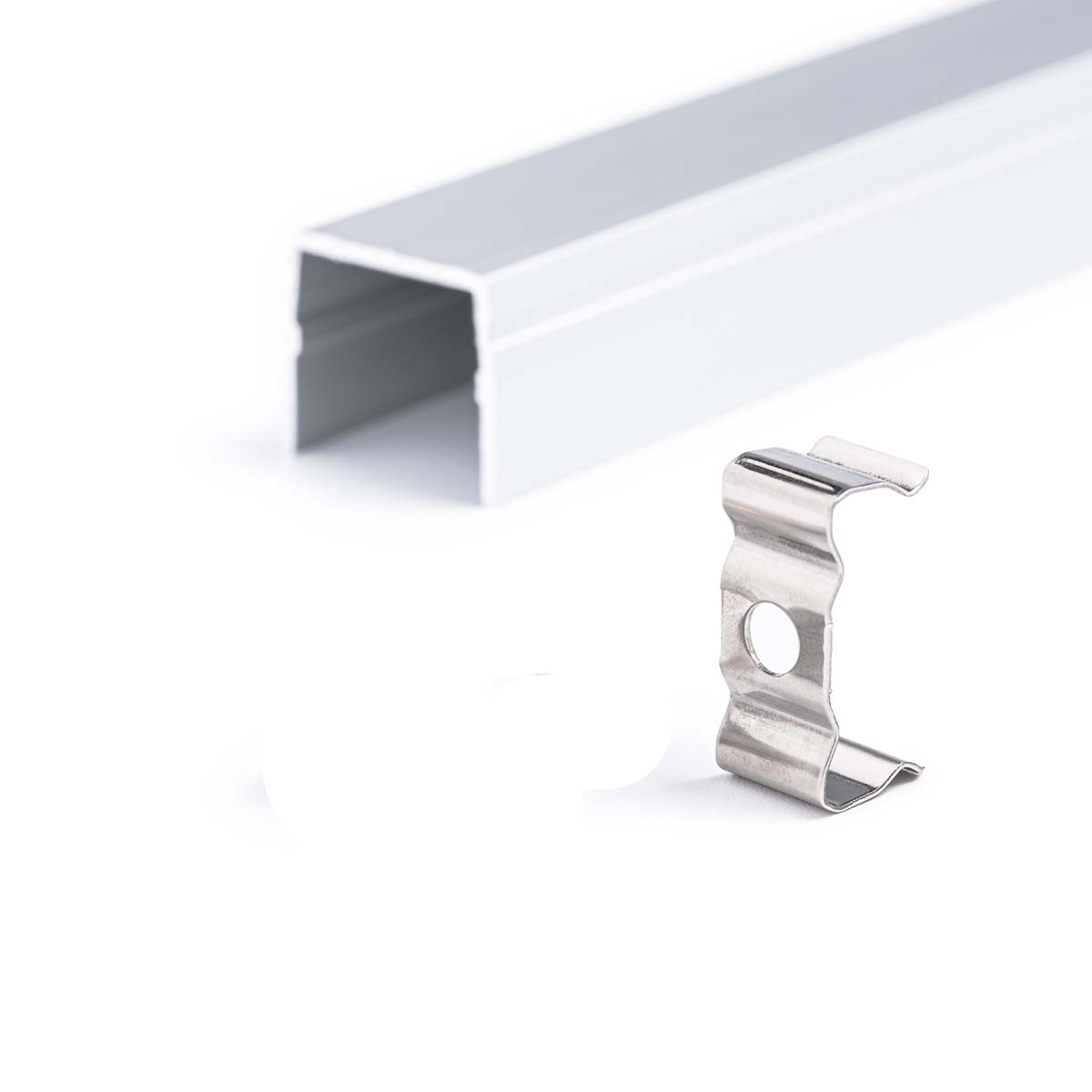 Edelstahl Wandhalter für Aluminium LED Profil CC-32, CC-52 und CC-54