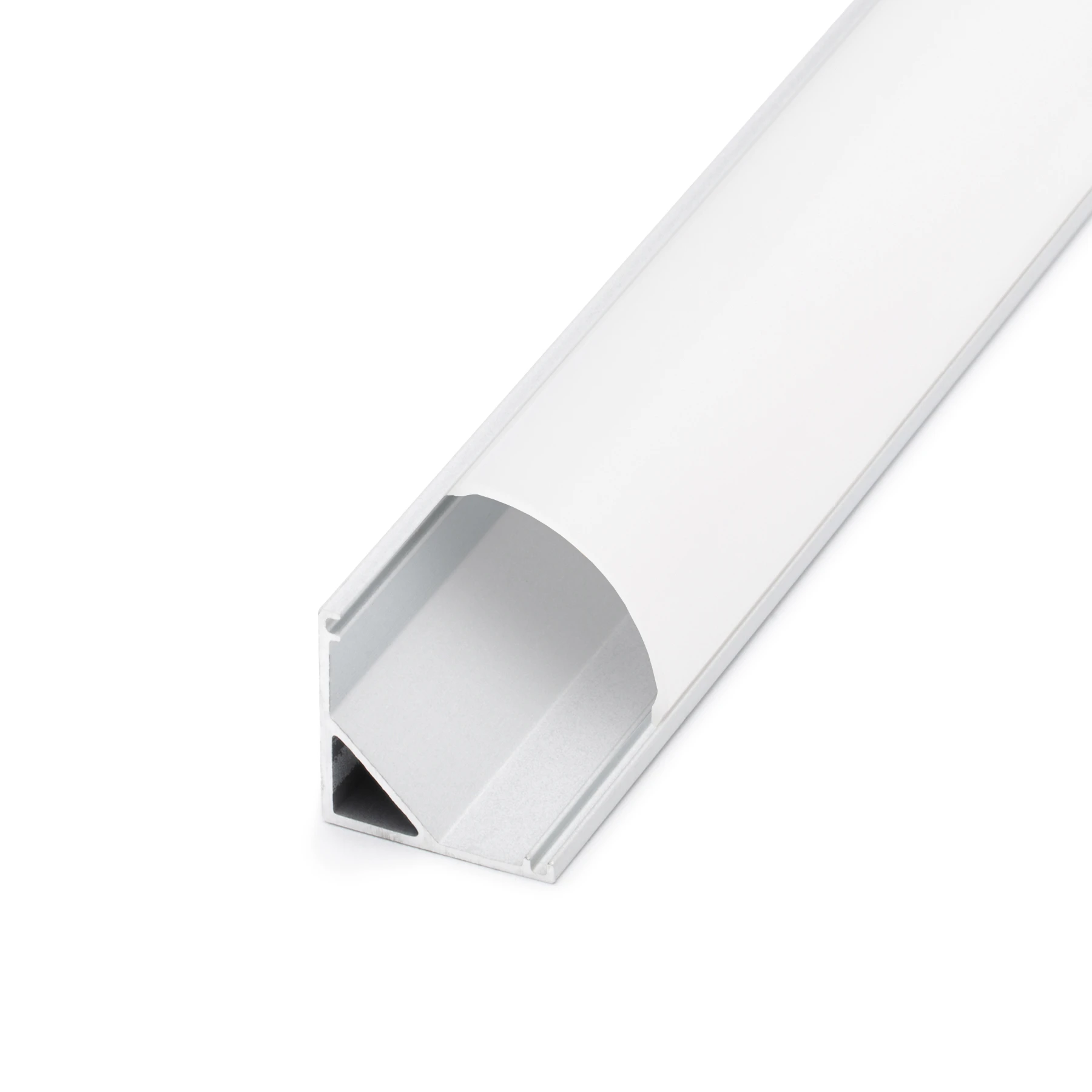diffuse Abdeckung für LED Eckprofil - round line, CC-65 - 100cm Länge