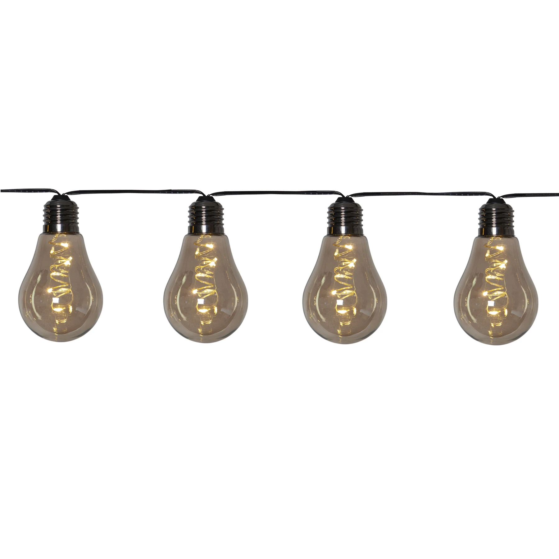 Glow - Deko Lichterkette für innen - 3,6 m - 10 LEDs - Netzbetrieb - Neutralweiß