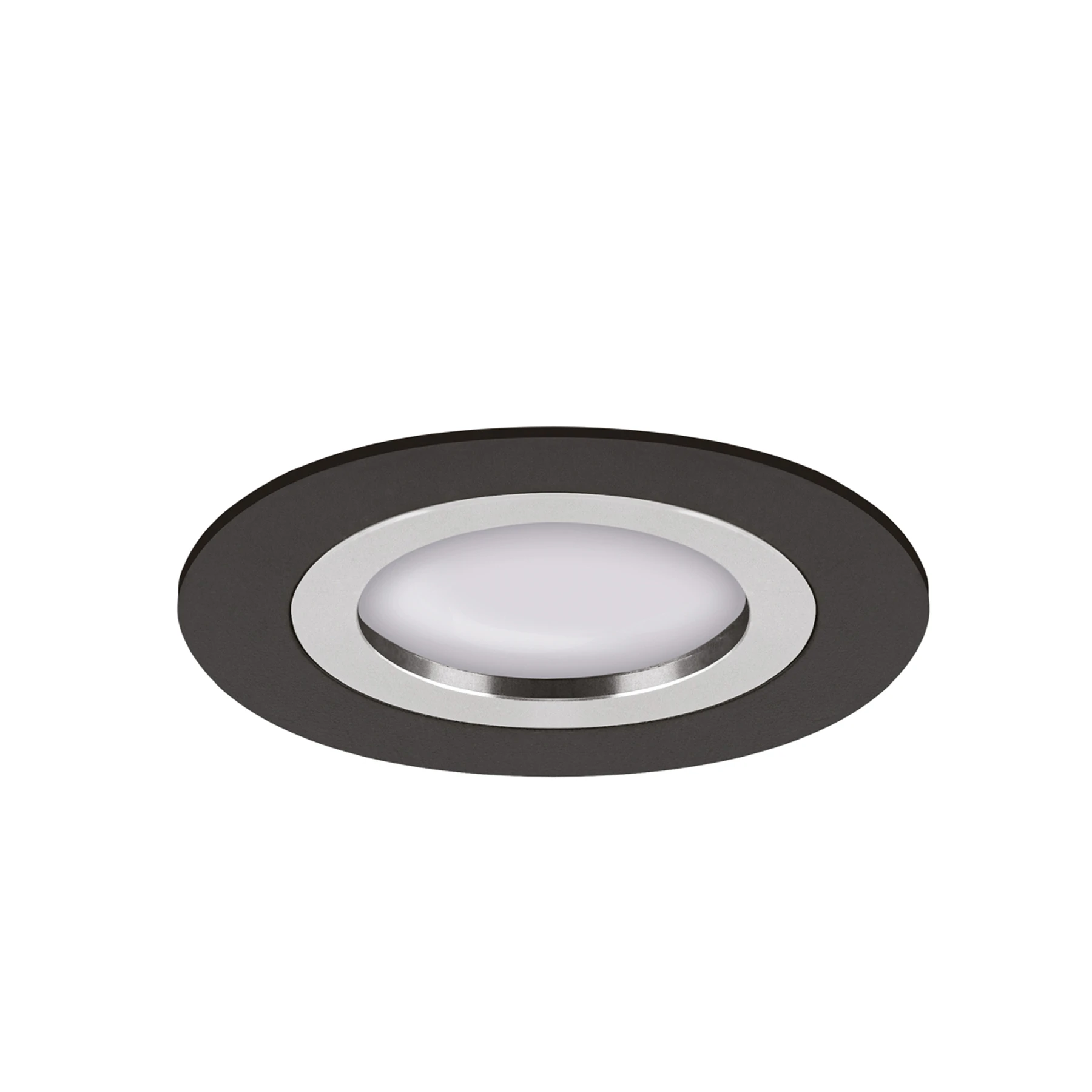 PLUTO C - Einbau Deckenspot in schwarz/chrom - Lichtfarbe: individuell wählbar