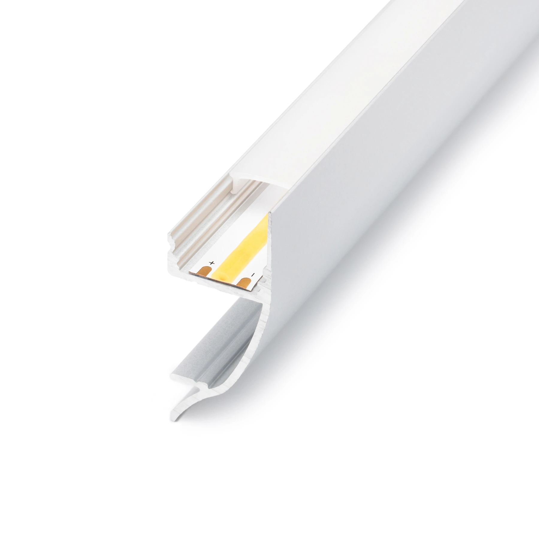 Aluminium LED Wand Profil in Wunschlänge, indirekt, 4,35 x 1,77cm