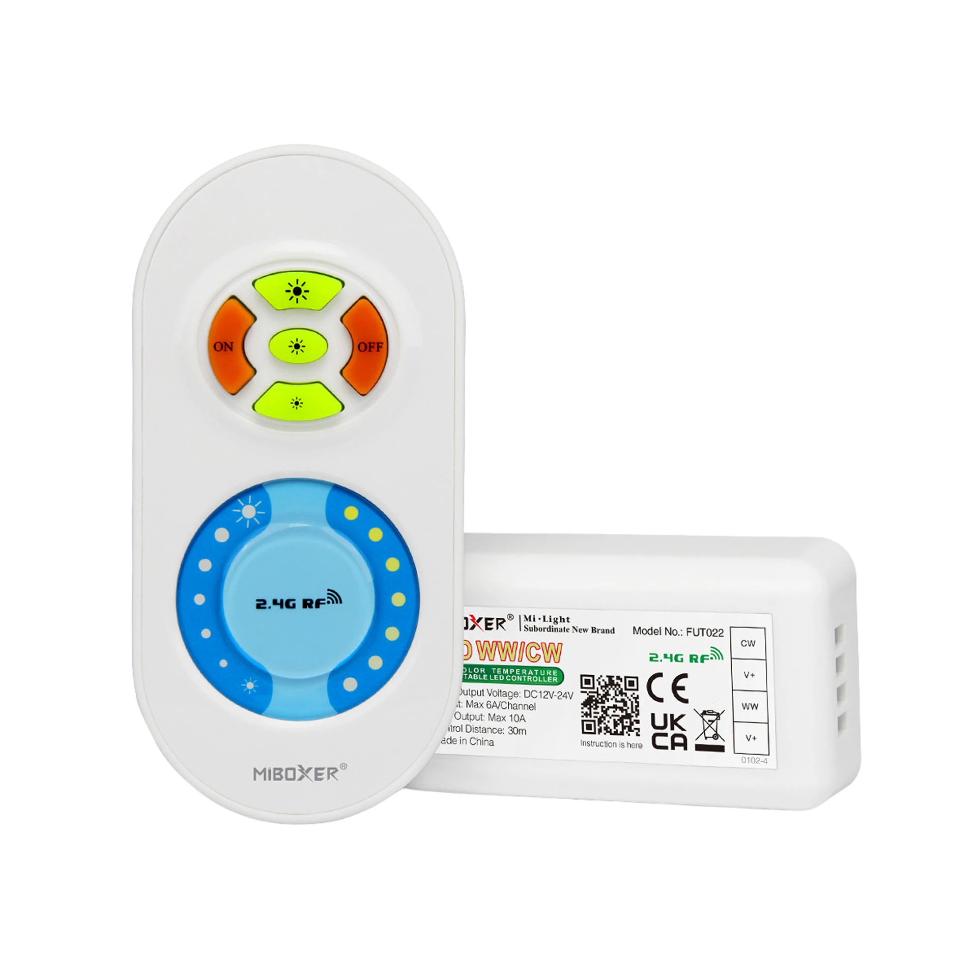 LED Funk Controller Set - 1 Zone - 1 bis 2 Kanal - CCT - Fernbedienung (2,4 GHz)