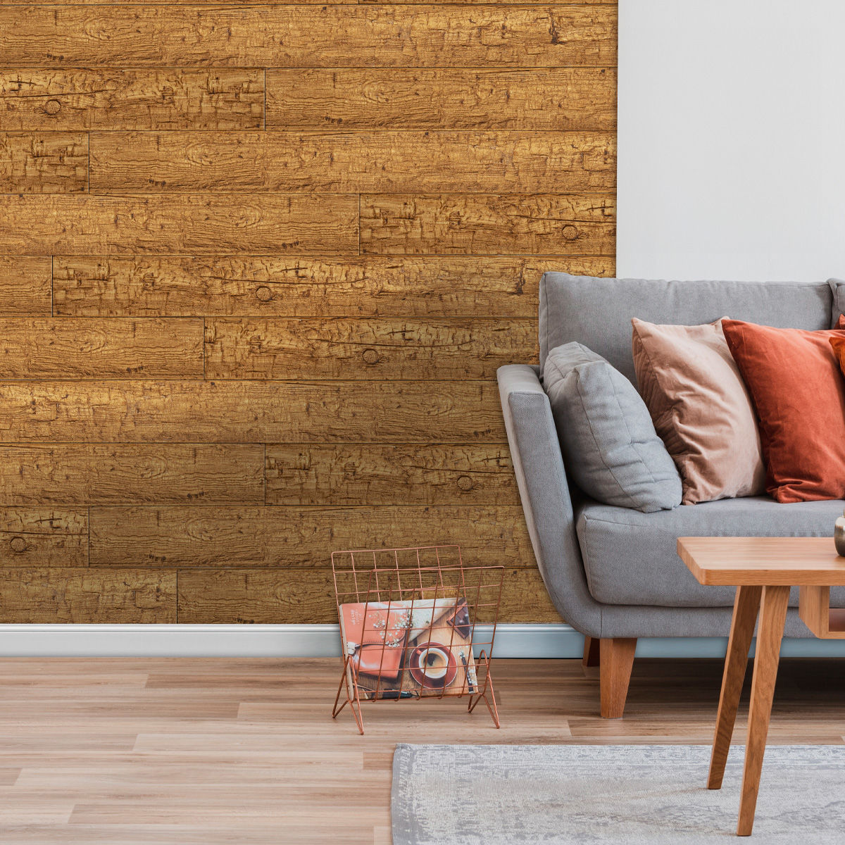 Deckenbalken - Eiche hell - Holzoptik, 13 x 3 x 260cm