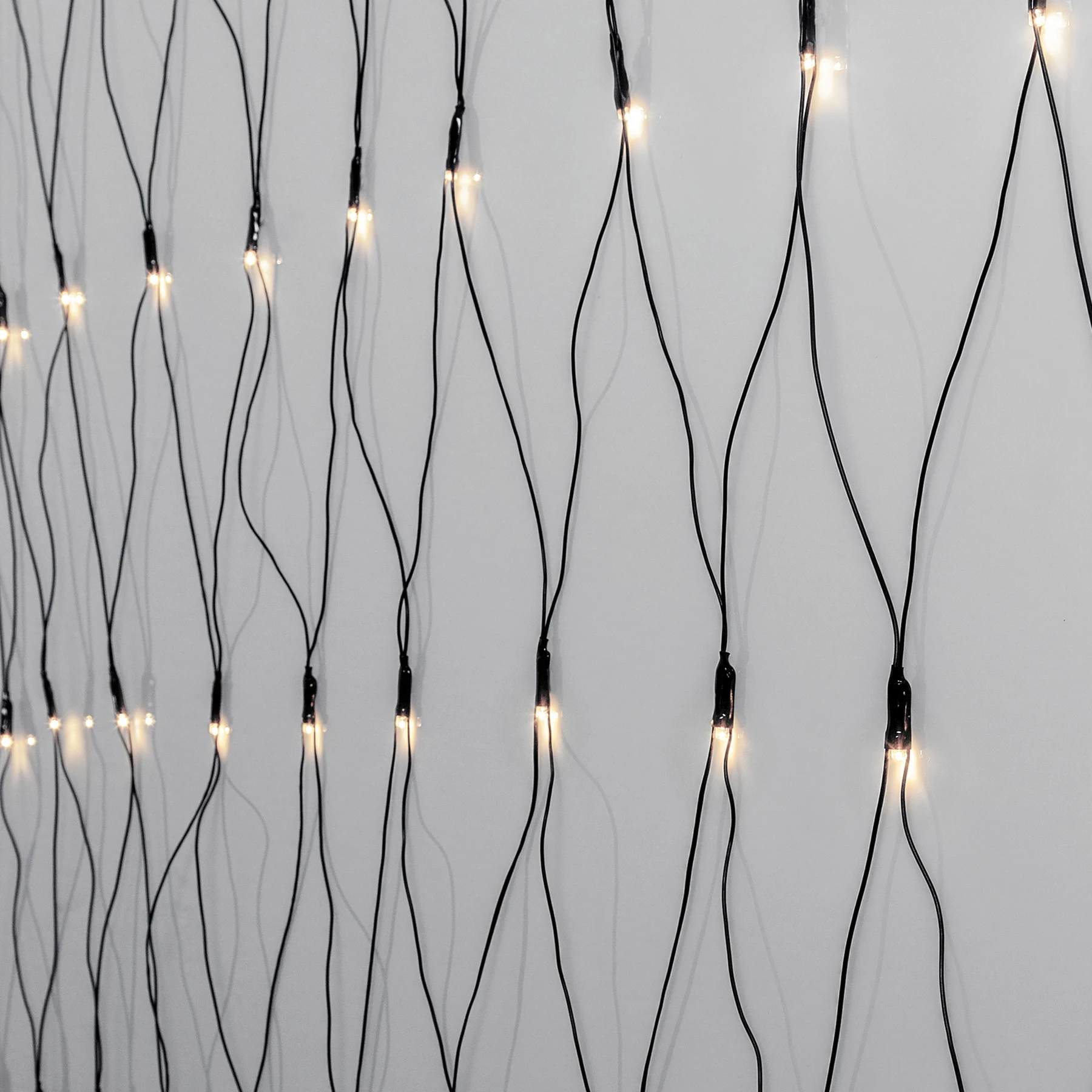 Crispy Ice White - Lichternetz für außen - 2 m - 160 LEDs - Netzbetrieb - Kaltweiß
