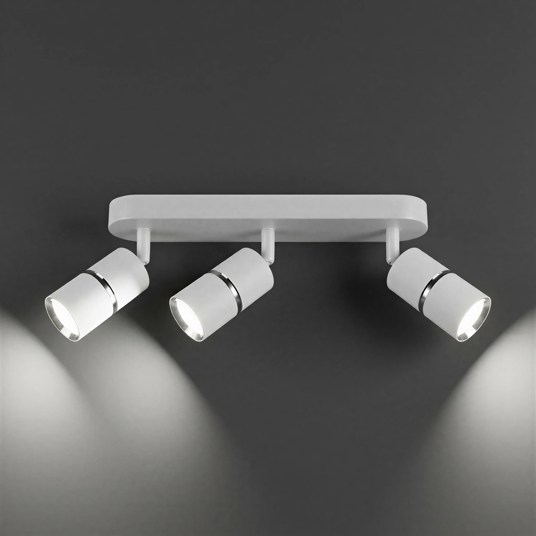 DIOR SPT 3 - Decken Spotleuchte in weiß/chrom - Lichtfarbe: individuell wählbar