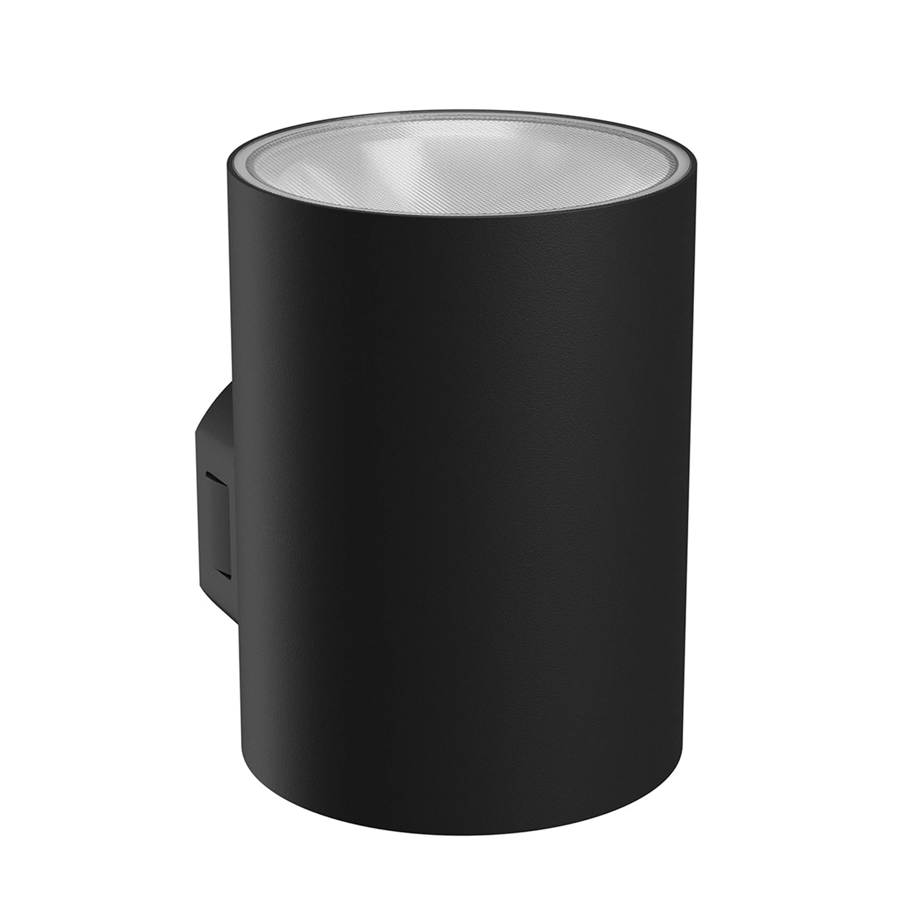 230V LED Wandleuchte in schwarz - rund - 9W - CCT - 1-flammig - 11,7cm - IP54