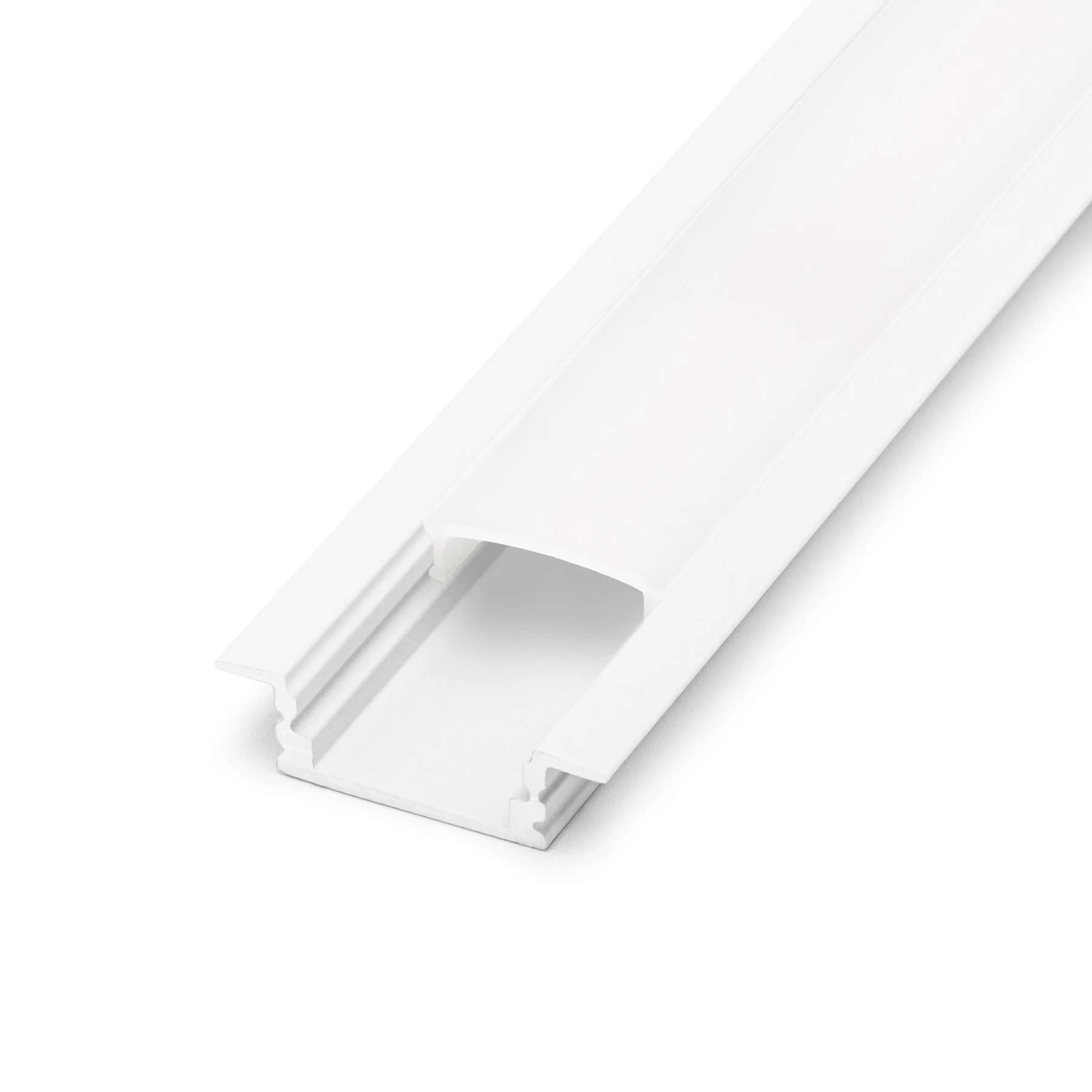 diffuse Abdeckung für LED Einbauprofil - slim, CC-66, CC-66-BLK, CC-66-WHT - 100cm Länge