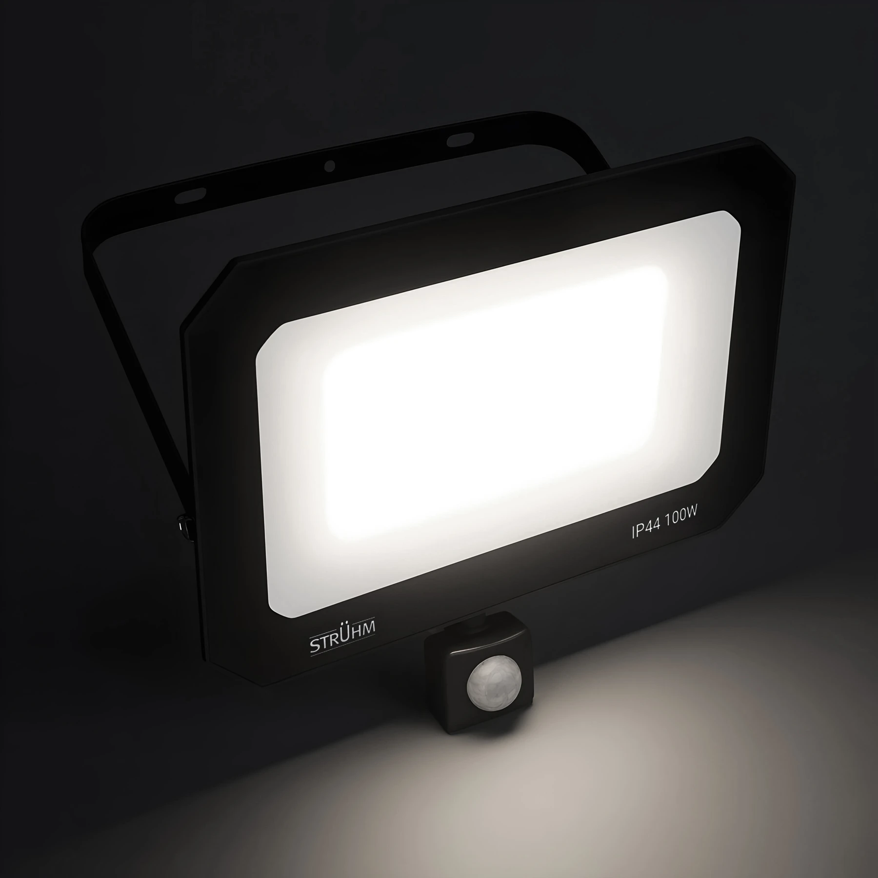 LED Strahler mit Bewegungsmelder - 26,5 x 24,2 x 5,3 cm - 100 W - Lichtfarbe: Neutralweiß