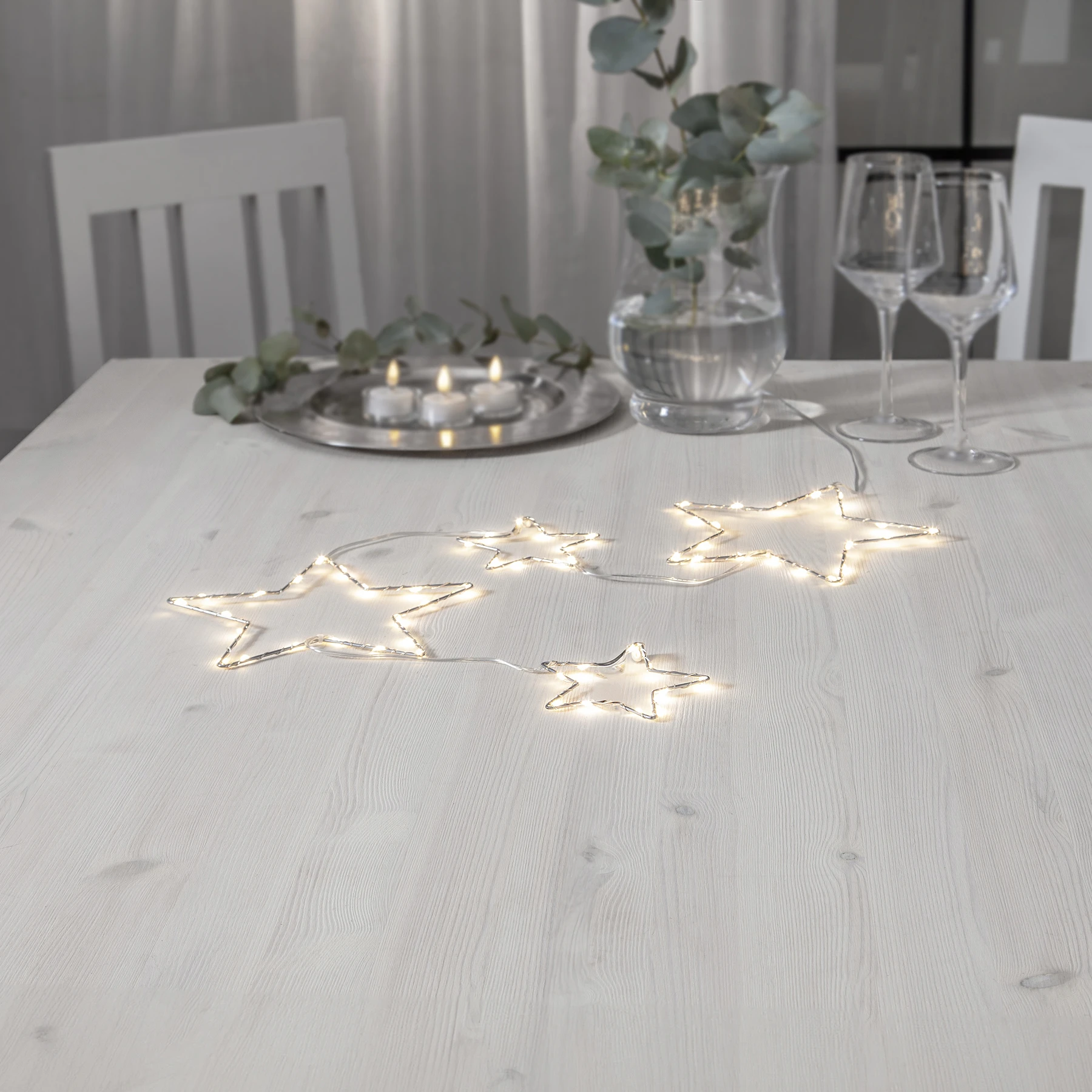 Dew Drop - Deko Lichterkette für innen - 0,2 m - 60 LEDs - Timer - Batteriebetrieb - Warmweiß