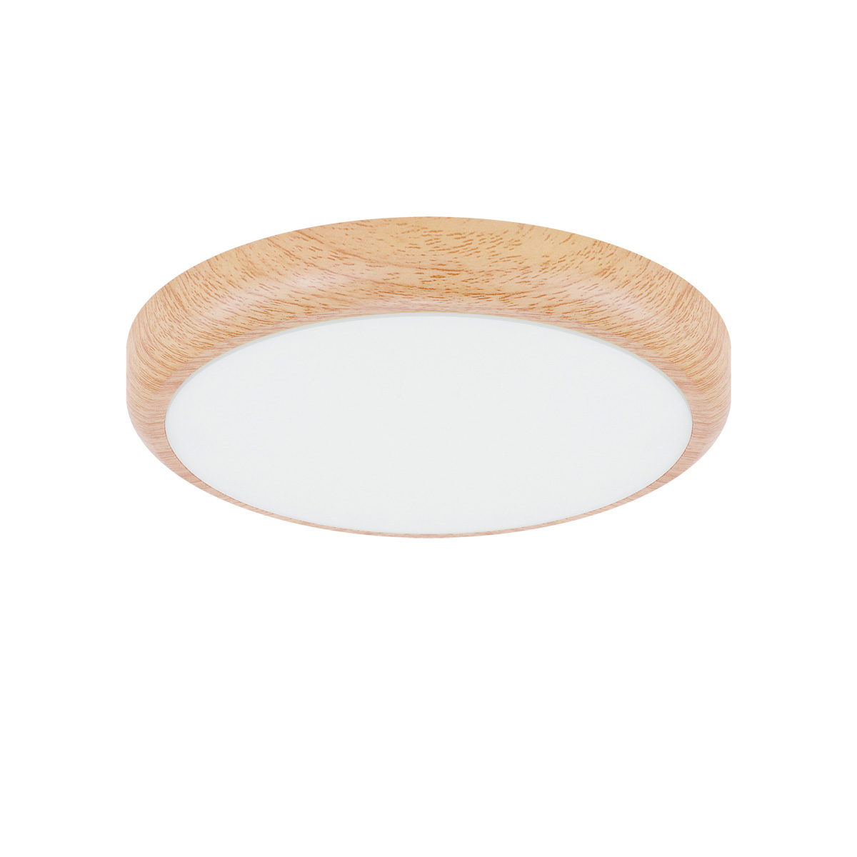 Decken Aufbauleuchte in Holzoptik - Ø17cm - 14 W - Lichtfarbe: weiß einstellbar
