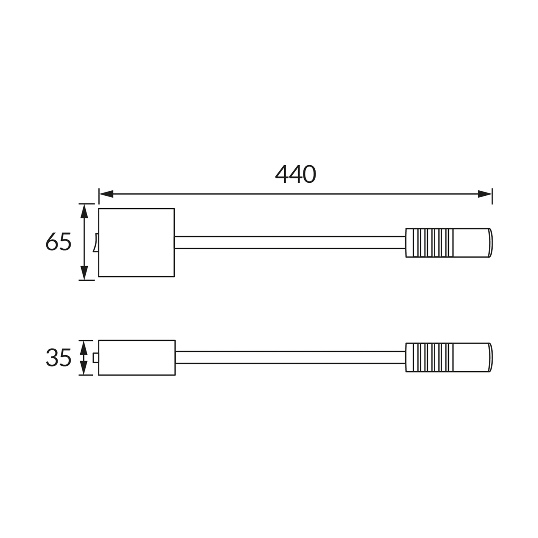 ARI LED - Wandleuchte indoor in weiß/gold - 3W - Lichtfarbe: neutralweiß