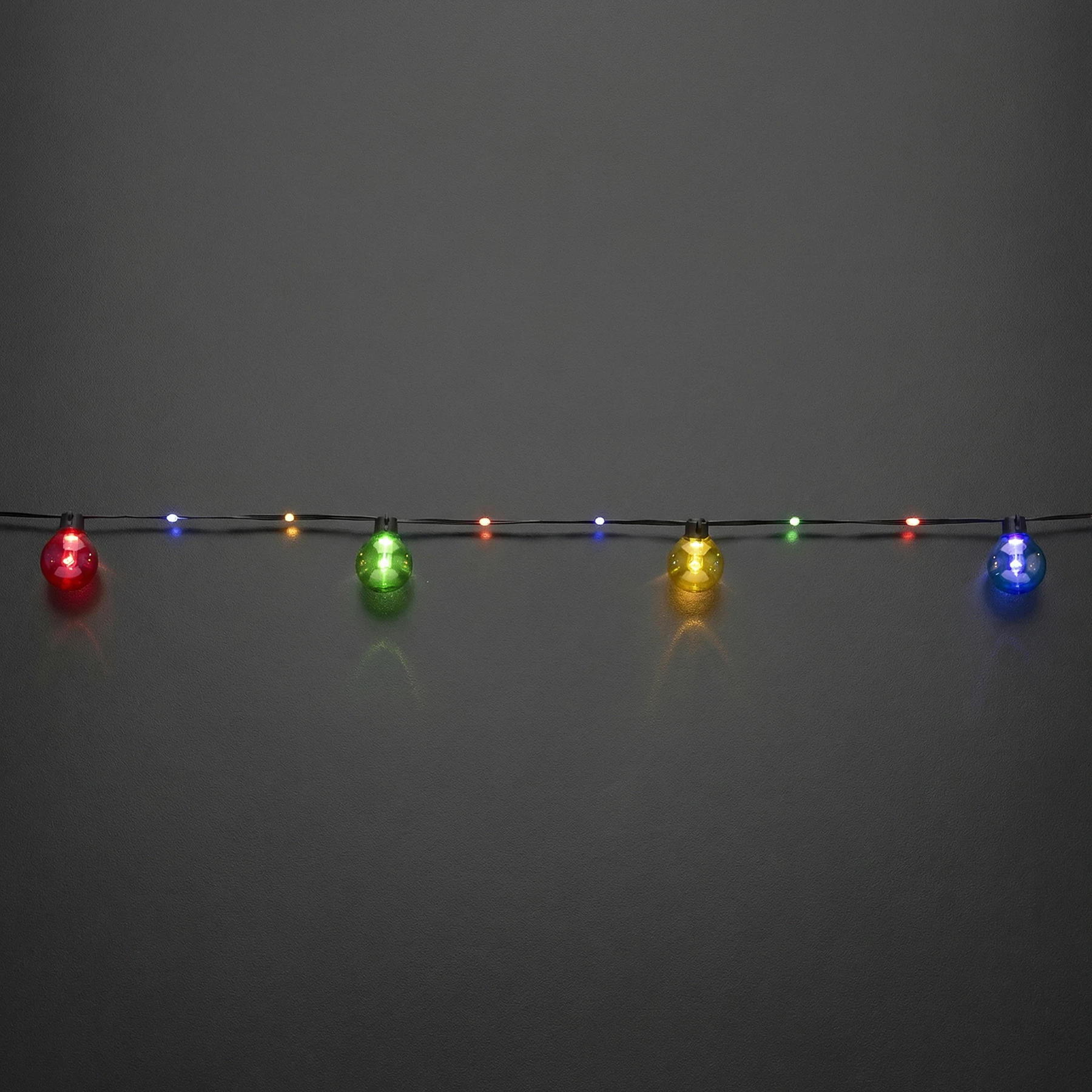 Bolla - Lichterkette für außen - 5,3 m - 60 LEDs - Netzbetrieb - Mehrfarbig