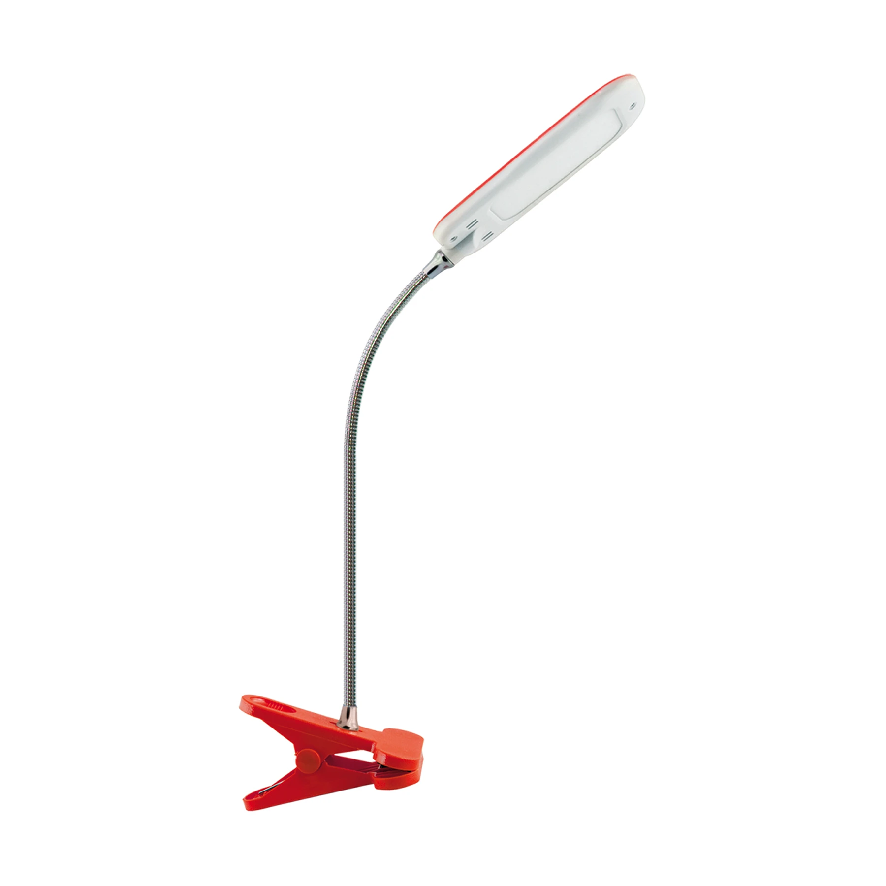 Klemmleuchte in rot - Lichtfarbe: neutralweiß