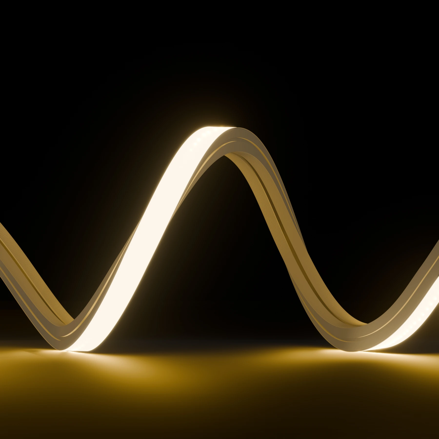 48V LED Lichtschlauch - 3-dimensional biegbar - warmweiß - diffus - Neon-Effekt - IP67 - 16x15mm
