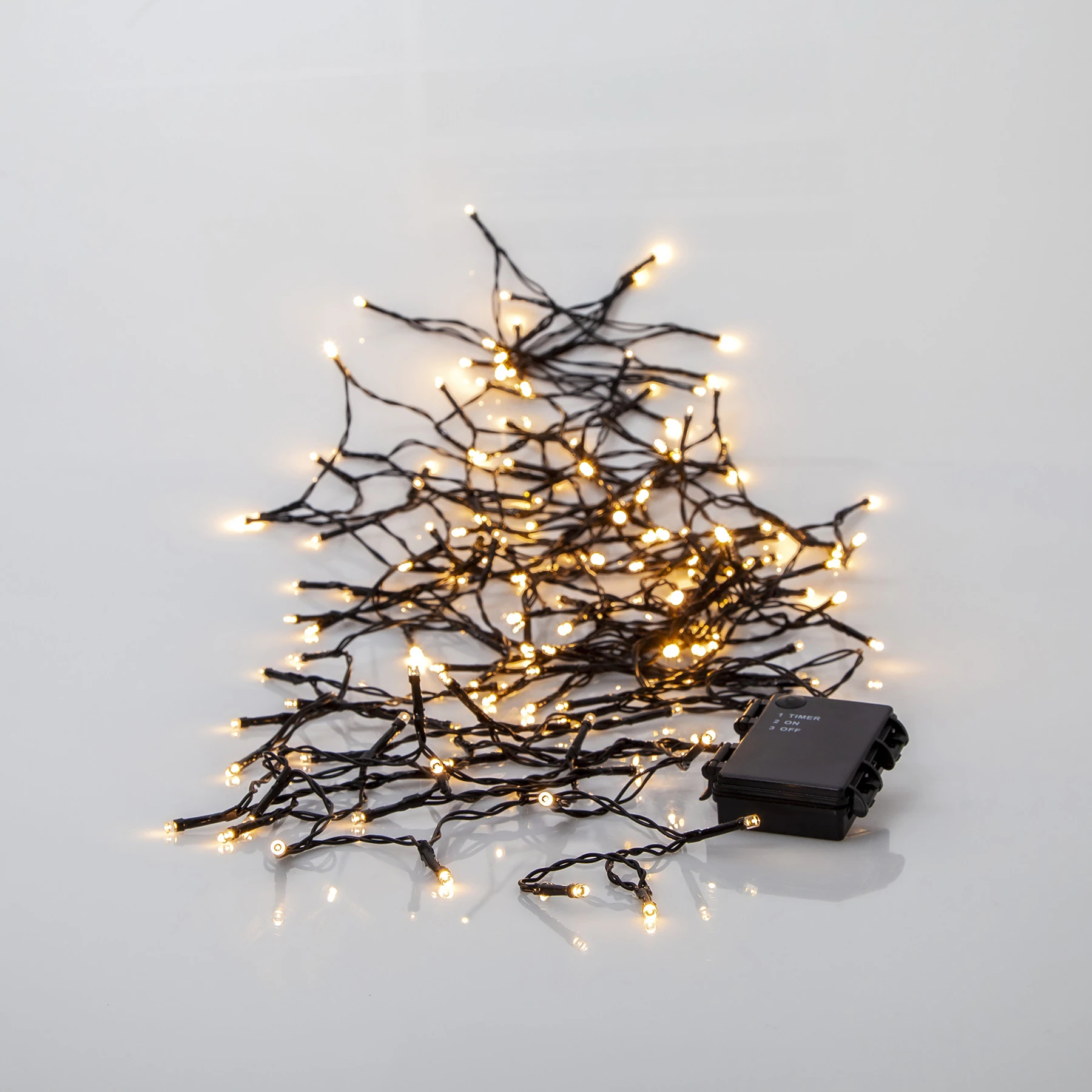 Battery - Lichterkette für außen - 11,2 m - 160 LEDs - Timer - Batteriebetrieb - Warmweiß