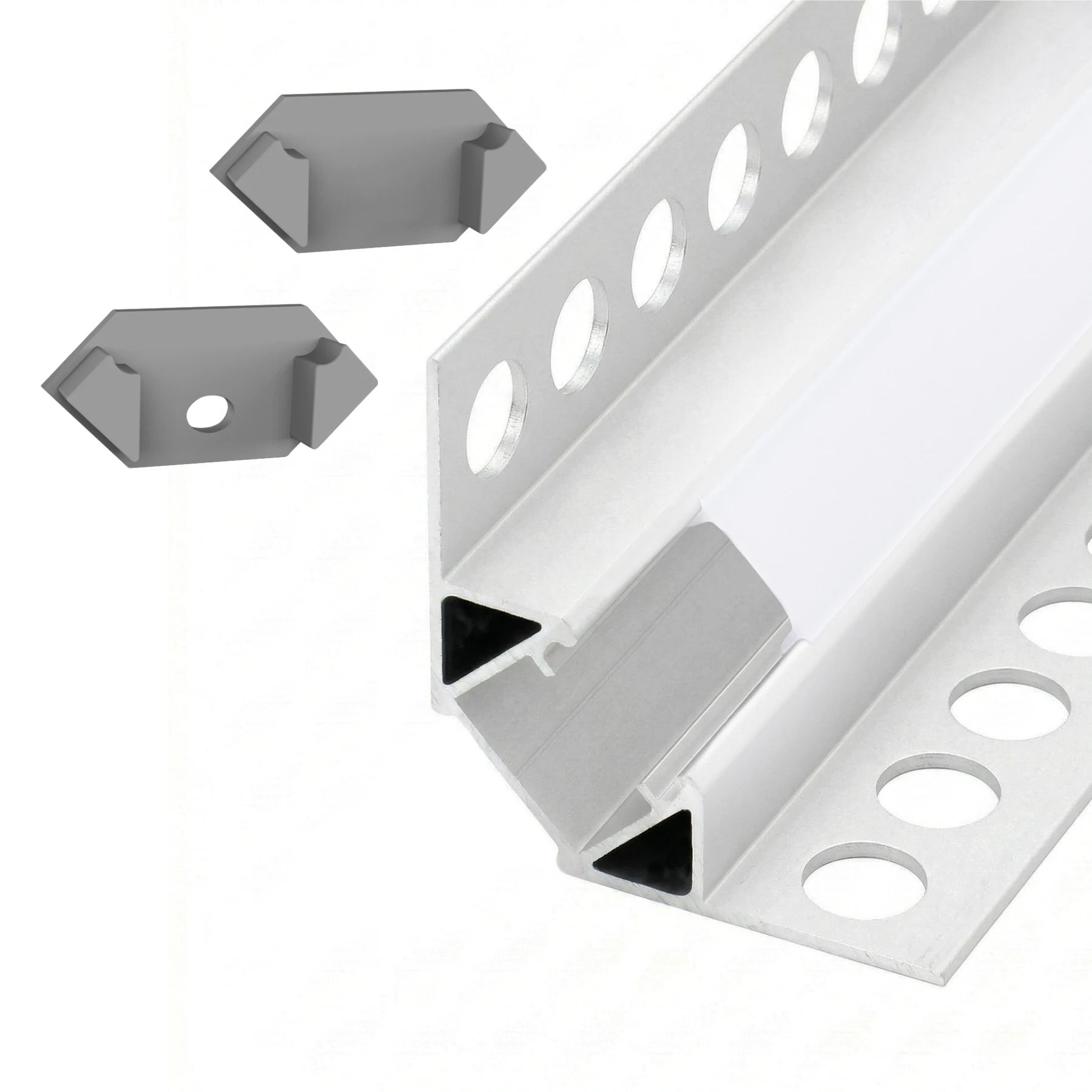 Endkappe für Aluminium LED Profil CC-15 - 1 Stück geschlossen