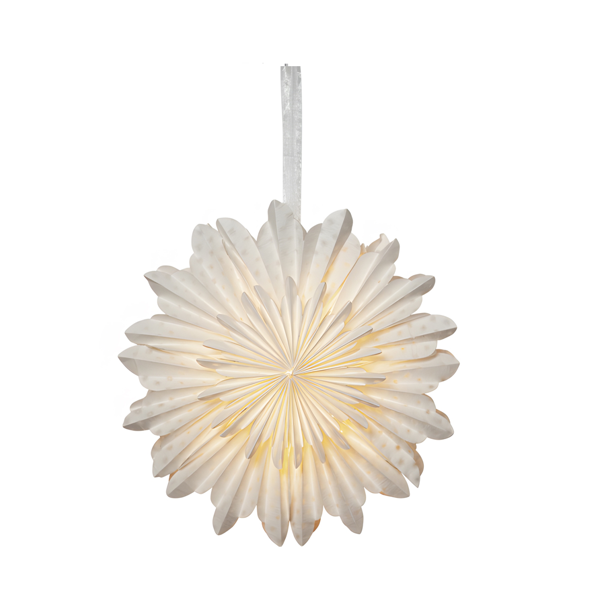 Cloud 45 cm in Wei - Weihnachtsstern aus Papier fr innen | leds24.com