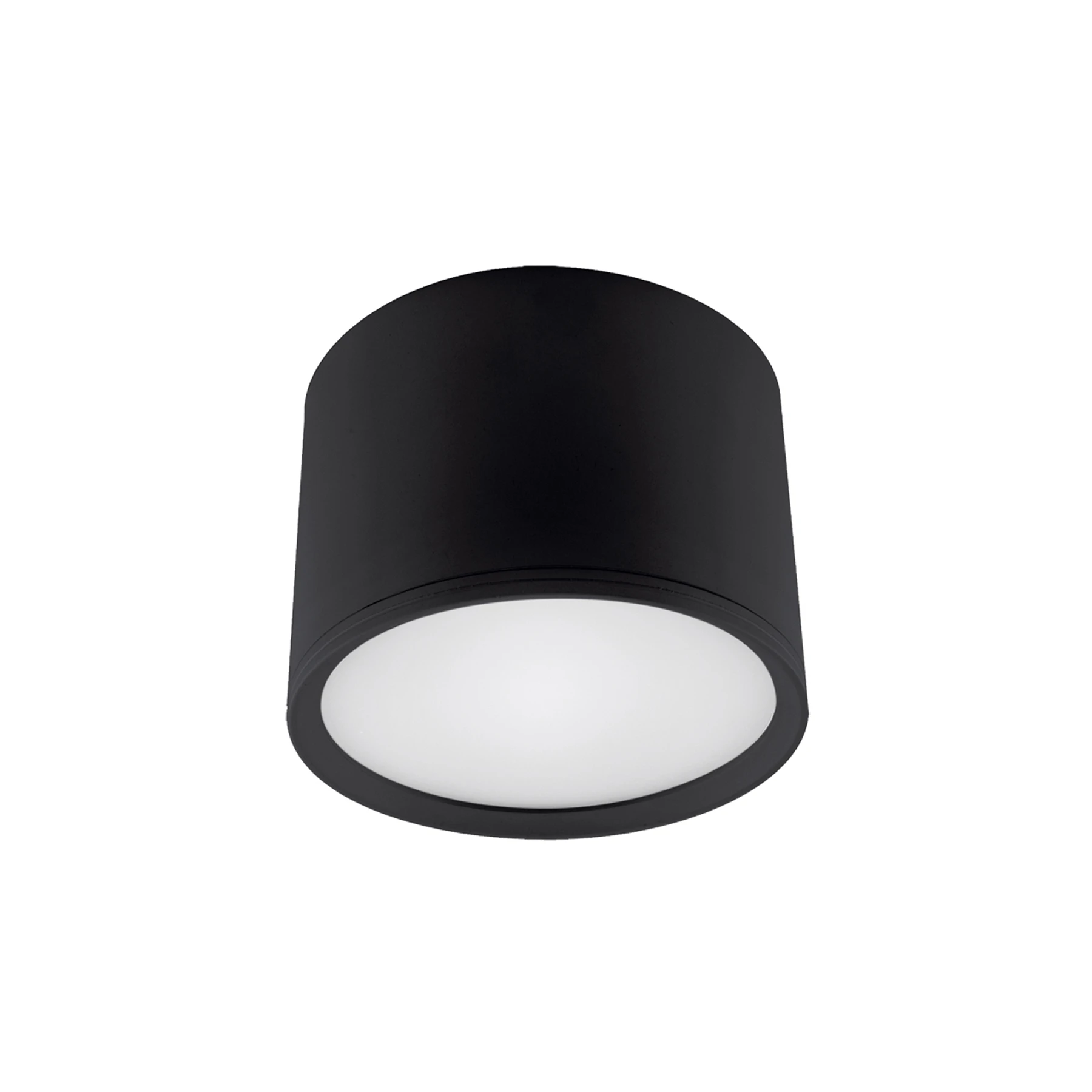 ROLEN LED - Aufbau Deckenspot in schwarz - Ø10cm - 7W - Lichtfarbe: neutralweiß