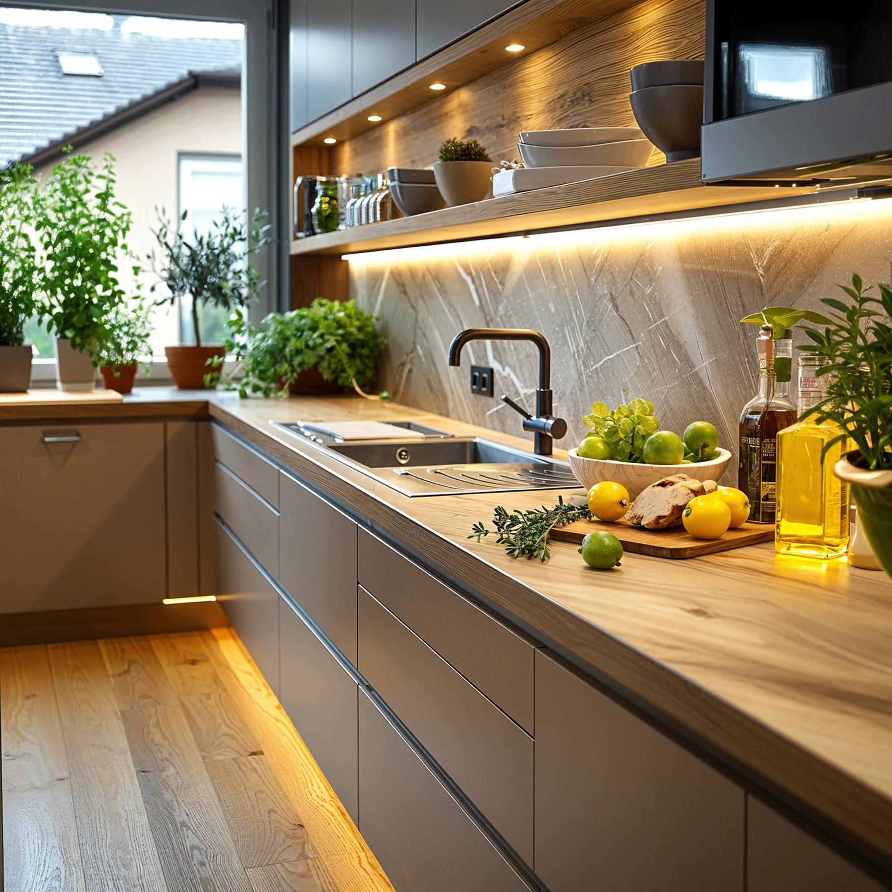 24V  Aluminium LED Leiste - einstellbare Abstrahlrichtung– neutralweiß – diffuse Abdeckung - kein Anschlußkabel zum Netzteil - 33 cm mit 42 SMD LEDs - 6 Watt - 504 Lumen