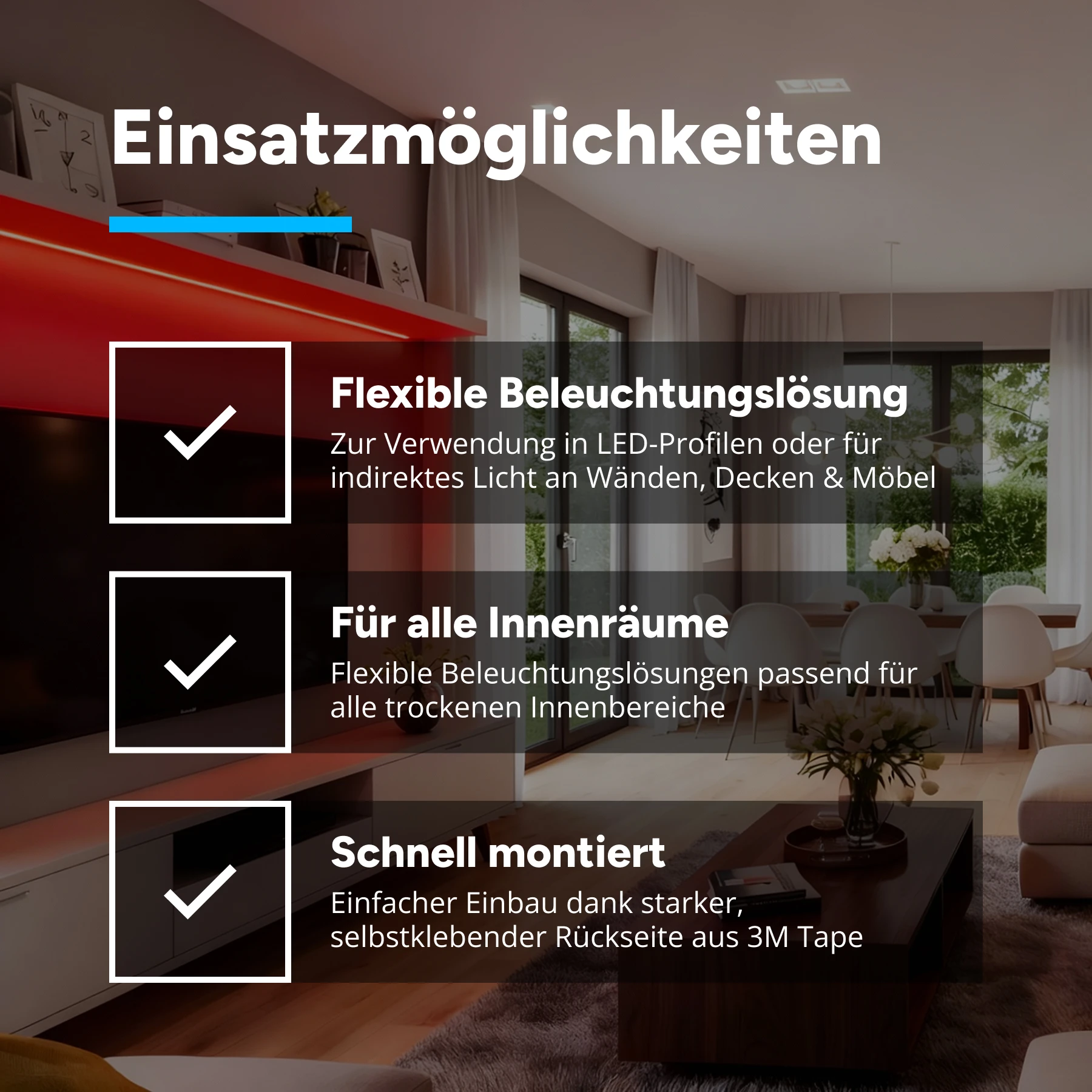 24V LED Streifen - rot - 140 LEDs je Meter - alle 5cm teilbar - kein Anschlußkabel zum Netzteil - ohne Steckerbuchsen 4polig - 5cm - 7 LEDs - 1 Watt