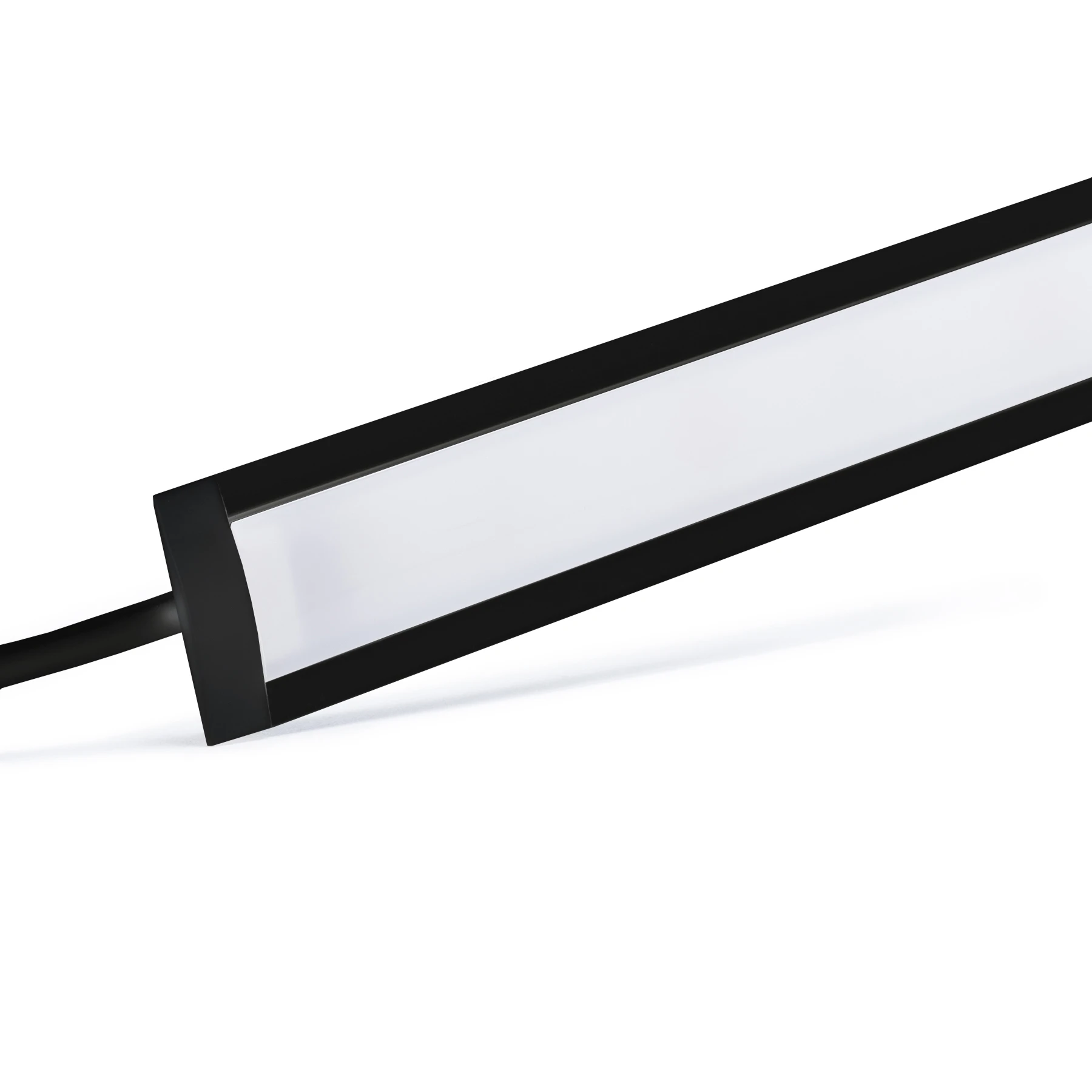 24V Black Line Einbau LED Leiste schmal - RGBW (RGB + neutralweiß) - diffuse Abdeckung