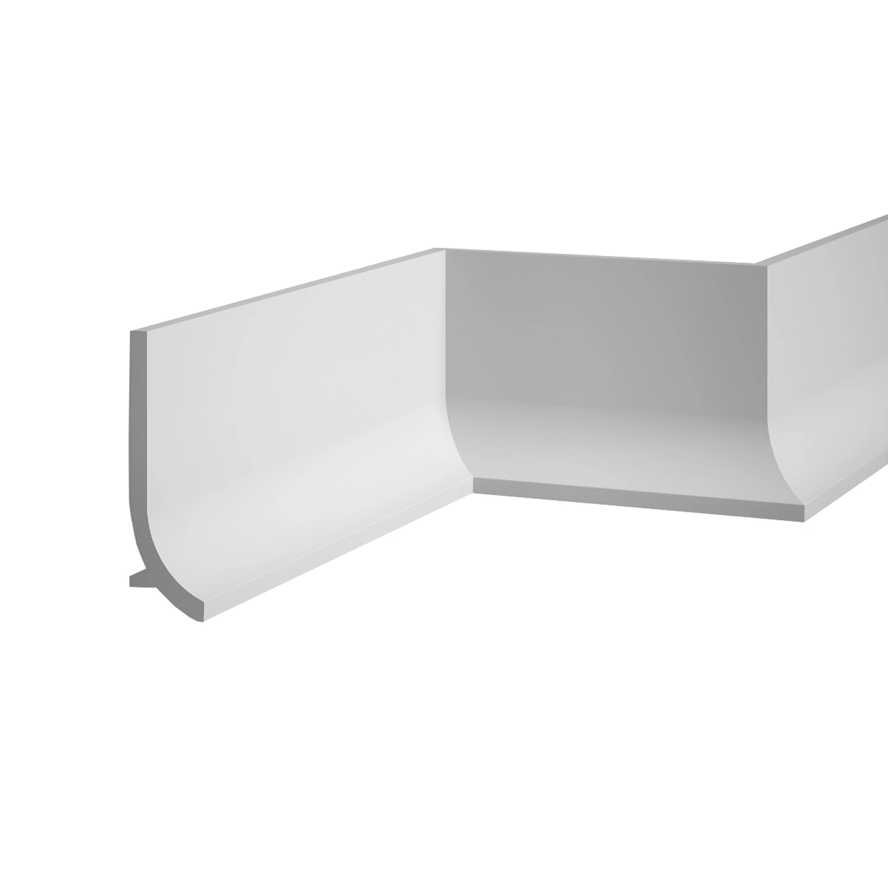 LED Stuckleiste - Wandleiste - indirekt - 4 x 13,5 x 200cm
