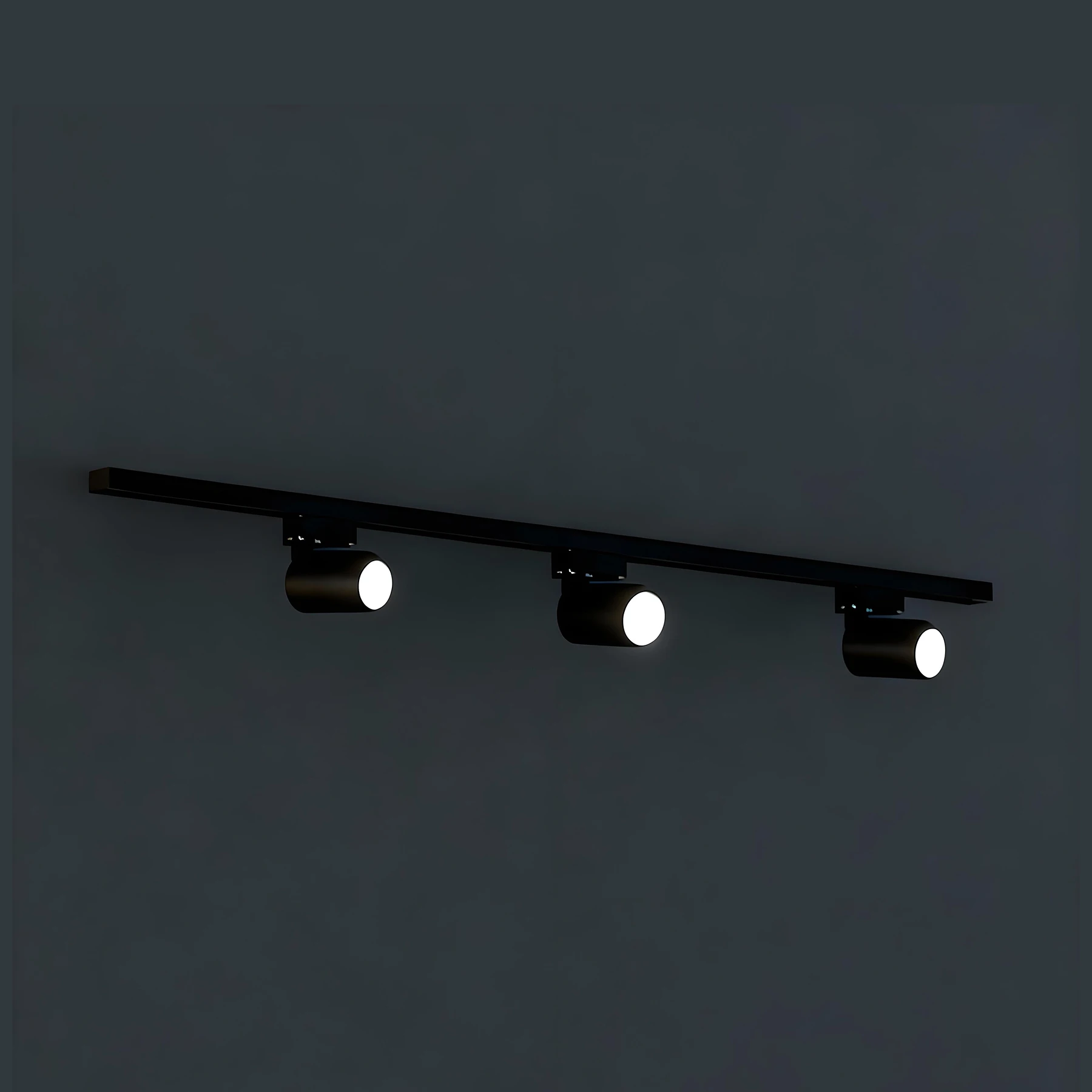 Ideus, 230V LED 1-Phasen Schienen-Spot Set, Sofia, 3 x 35W - GU10 - schwarz