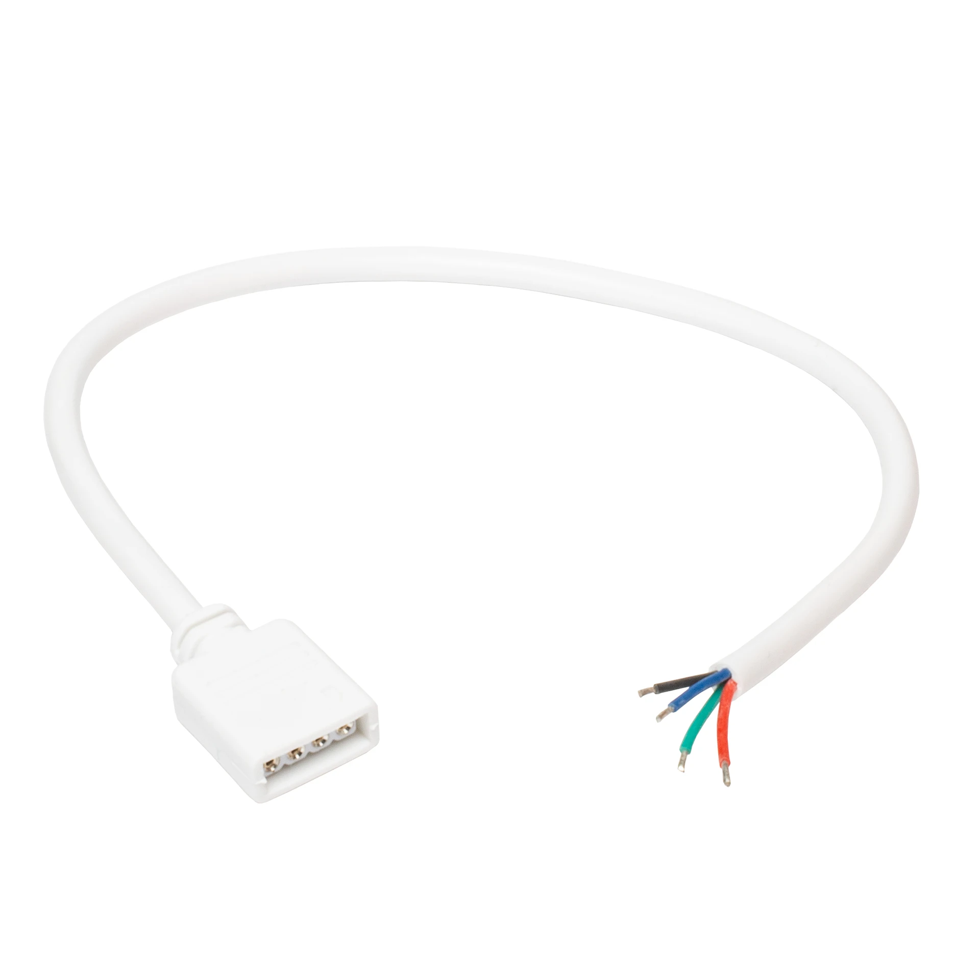 4-poliges Anschlusskabel für Controller/ Dimmer oder Einbaunetzteile, weiß, 20cm