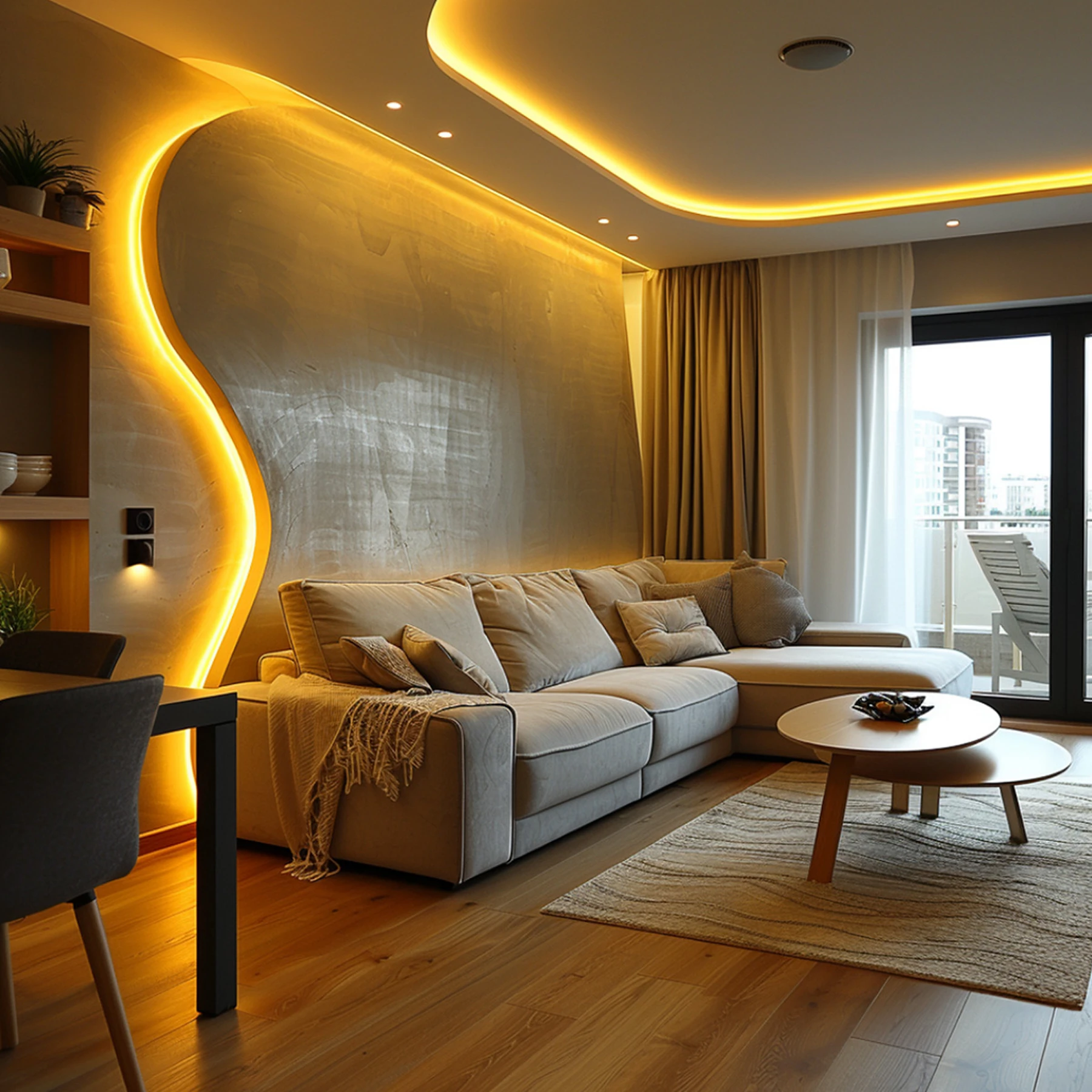 Aluminium LED Unterputz Profil, Trockenbau, flexibel, 1,73 x 1,31 - 25,5cm - diffuse Abdeckung - Rollenware - ohne Endkappen