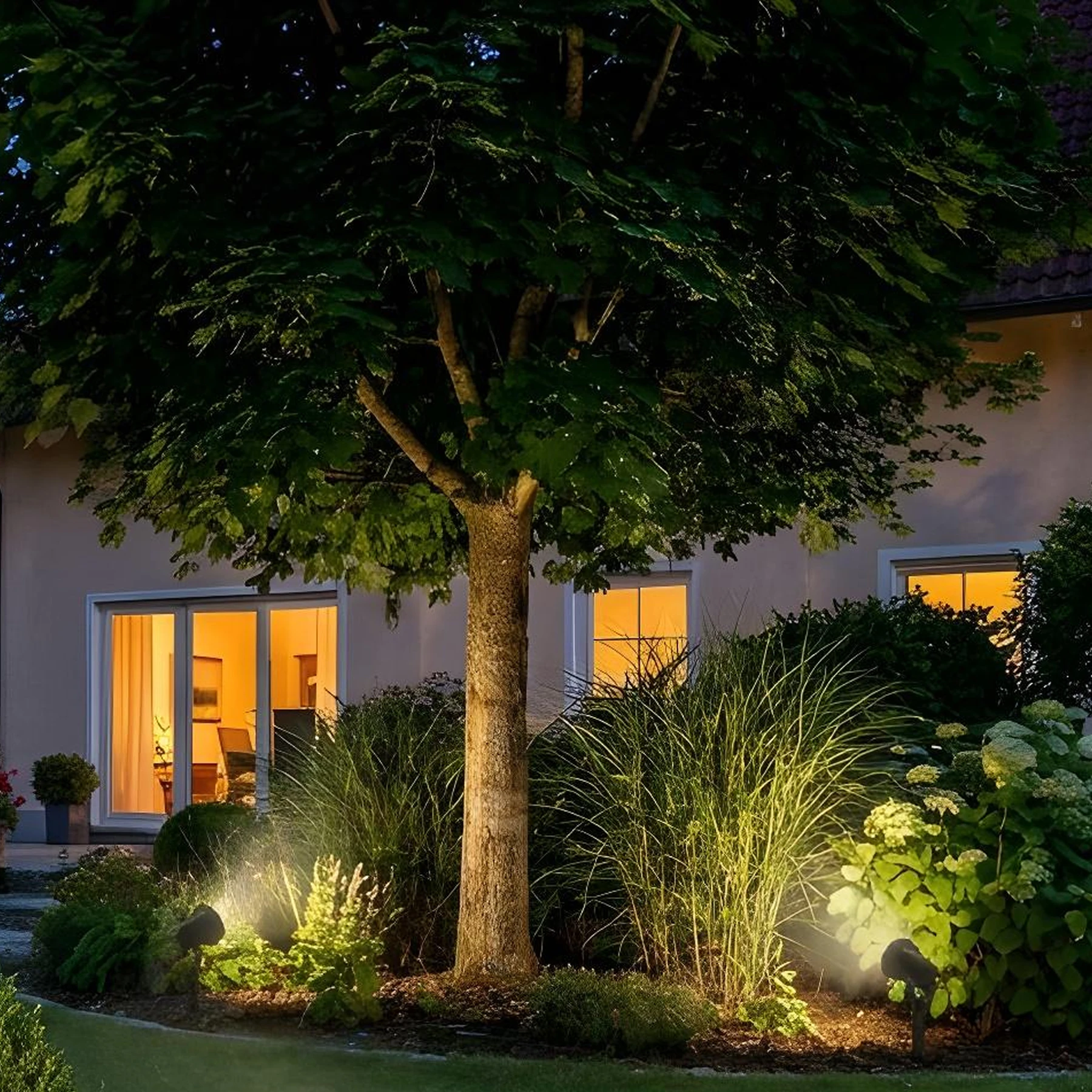 LED - Spotlicht mit Erdspieß - GU10 - 230V - IP65 - ohne Leuchtmittel