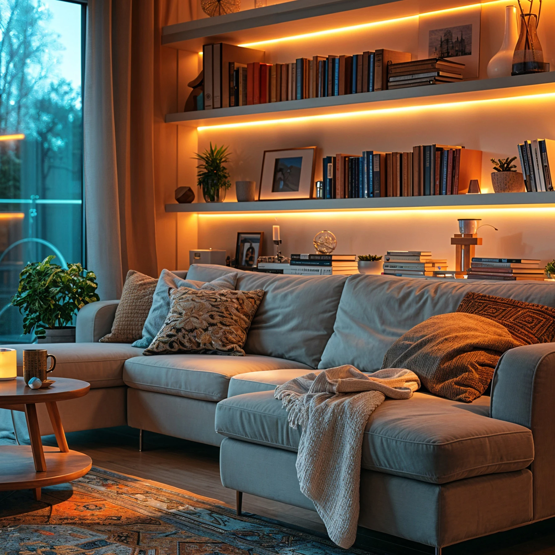 Slim-Line Aluminium LED-Leiste - Abdeckung klar - 24V - warmweiß 2700K - kein Anschlußkabel zum Netzteil - 28cm mit 35 SMD LEDs - 5 Watt  362 Lumen