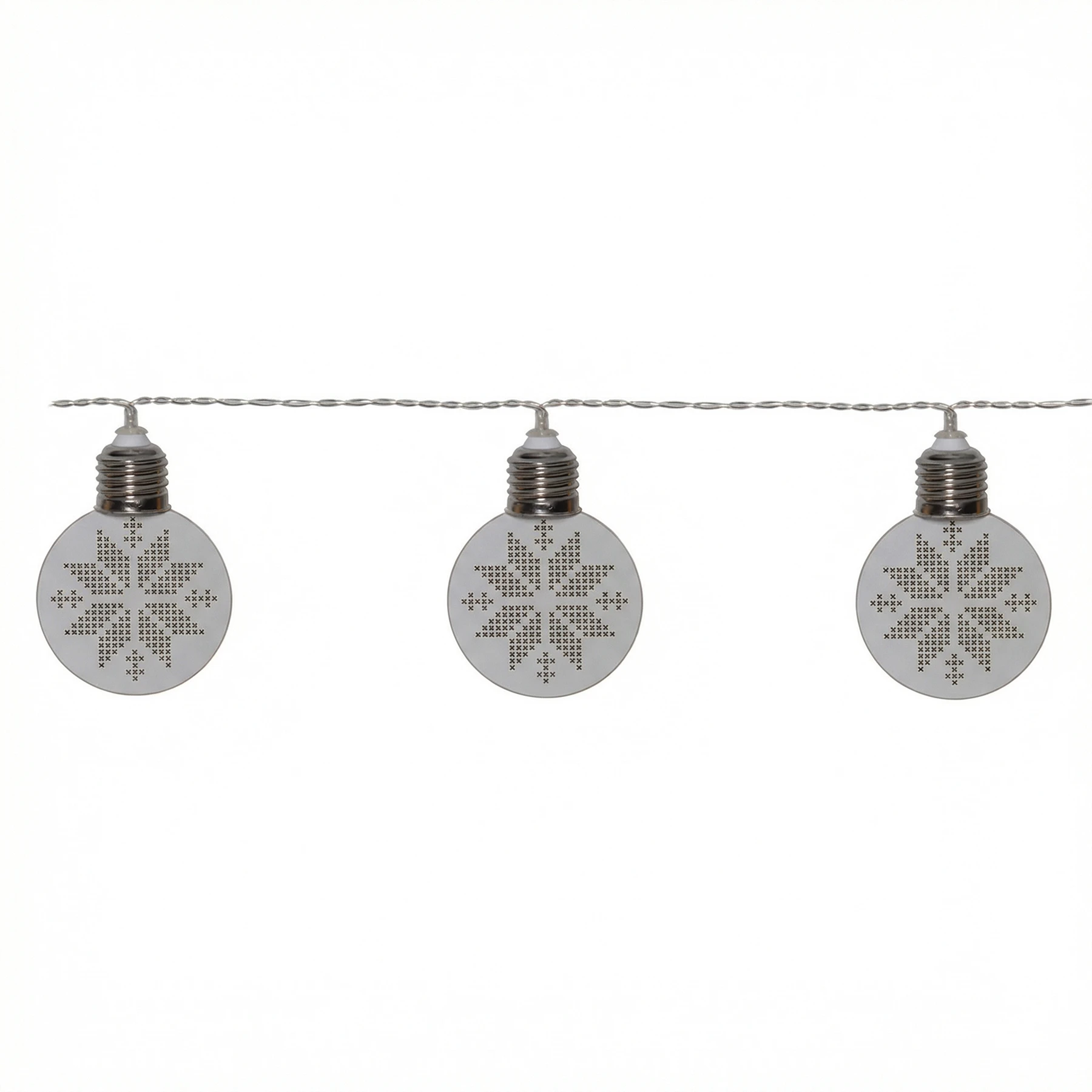 Ornament - Deko Lichterkette für innen - 1,8 m - 10 LEDs - Timer - Batteriebetrieb - Warmweiß