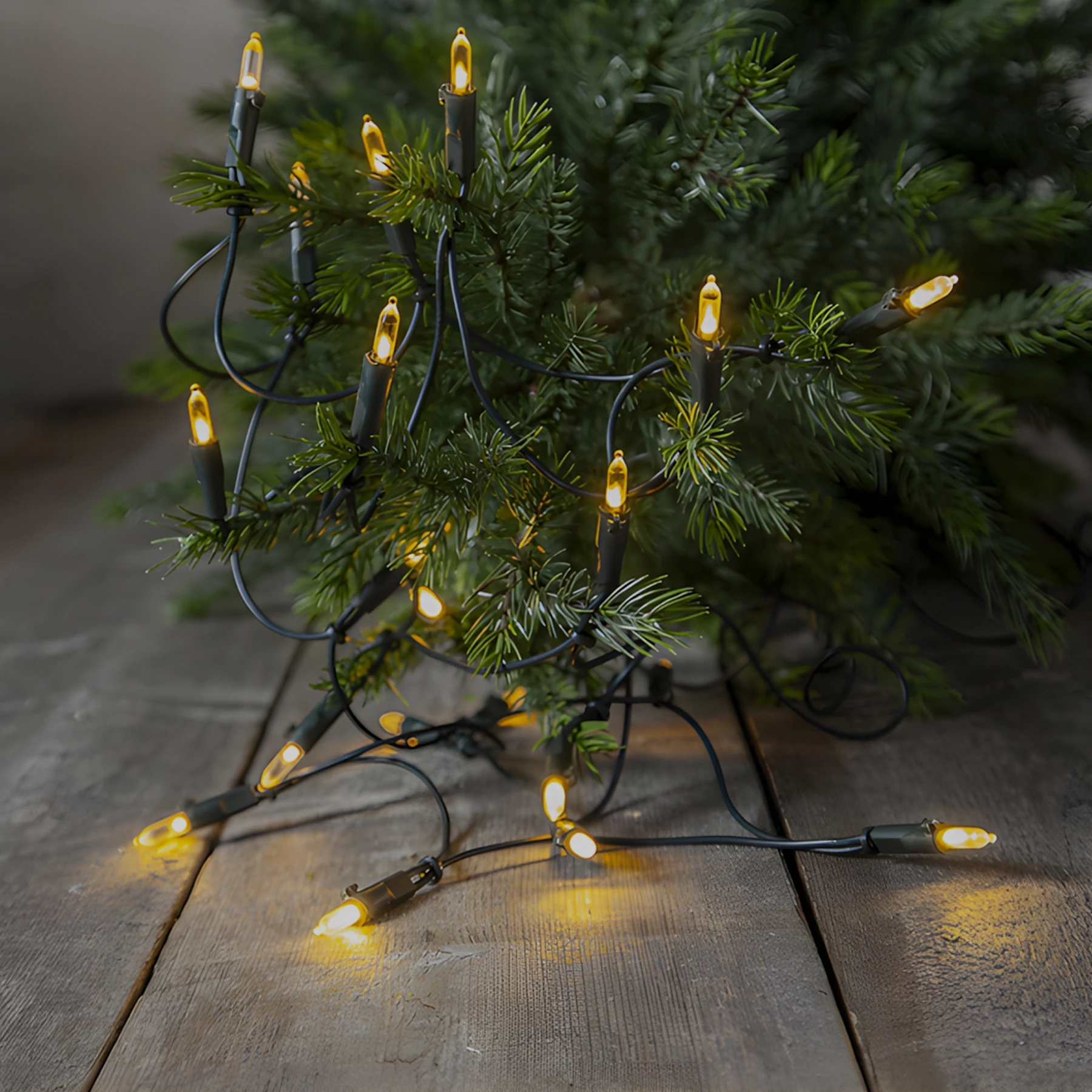 Baumlichterkette für innen - 2,85 m - 20 LEDs - Netzbetrieb - Warmweiß