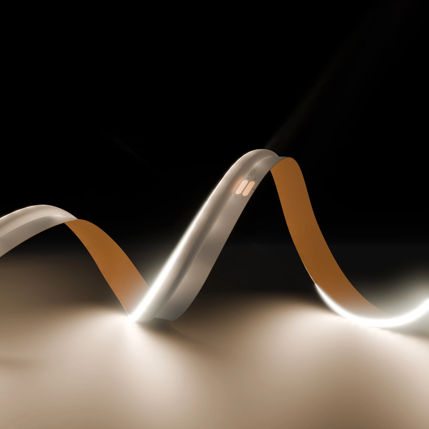24V COB LED Streifen - neutralweiß  - seitlich abstrahlend - alle 10cm teilbar