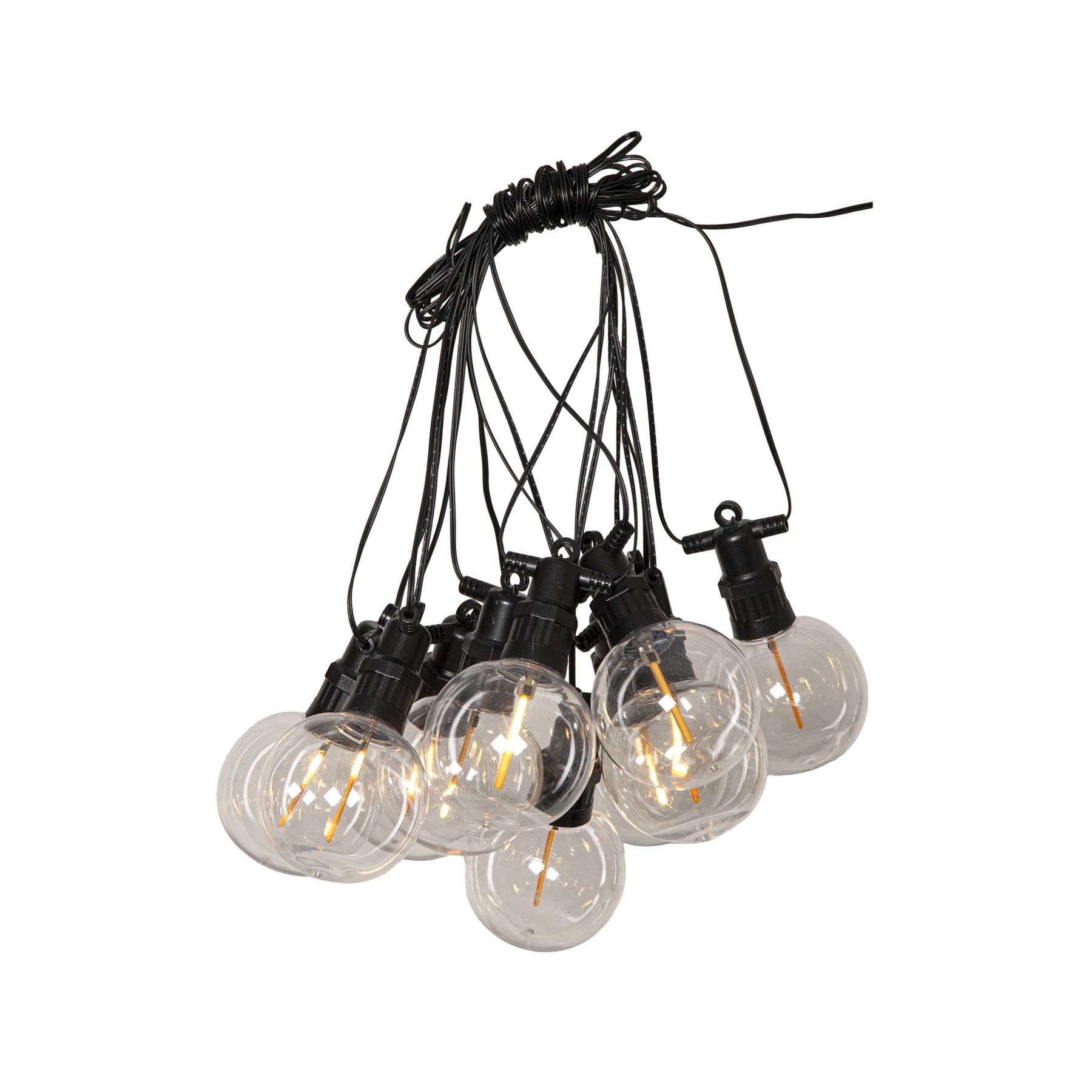 Circus Nevada - Lichterkette für außen - 4,5 m - 10 LEDs - Netzbetrieb - Warmweiß
