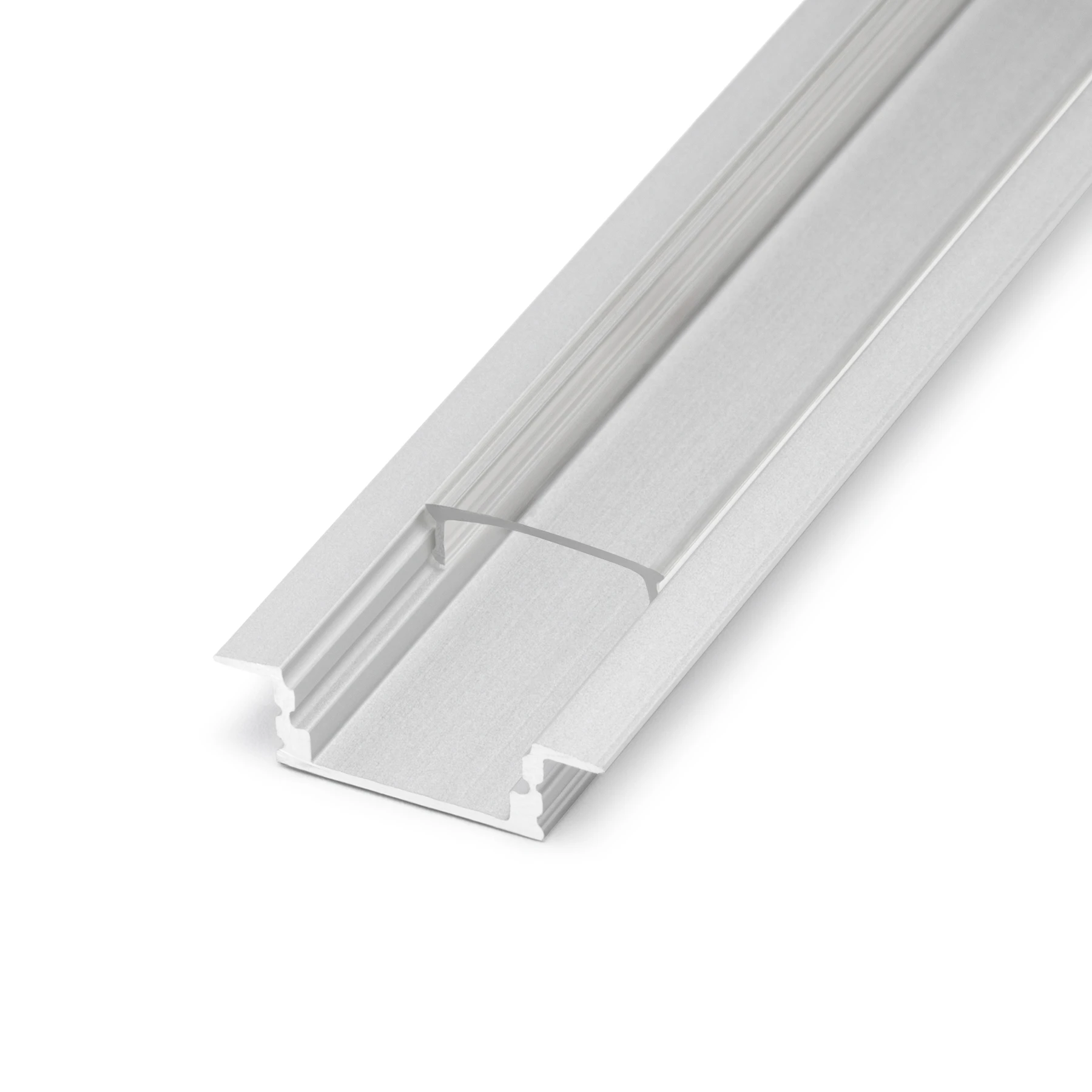 transparente Abdeckung für LED Einbauprofil - slim, CC-66, CC-66-BLK, CC-66-WHT - 100cm Länge
