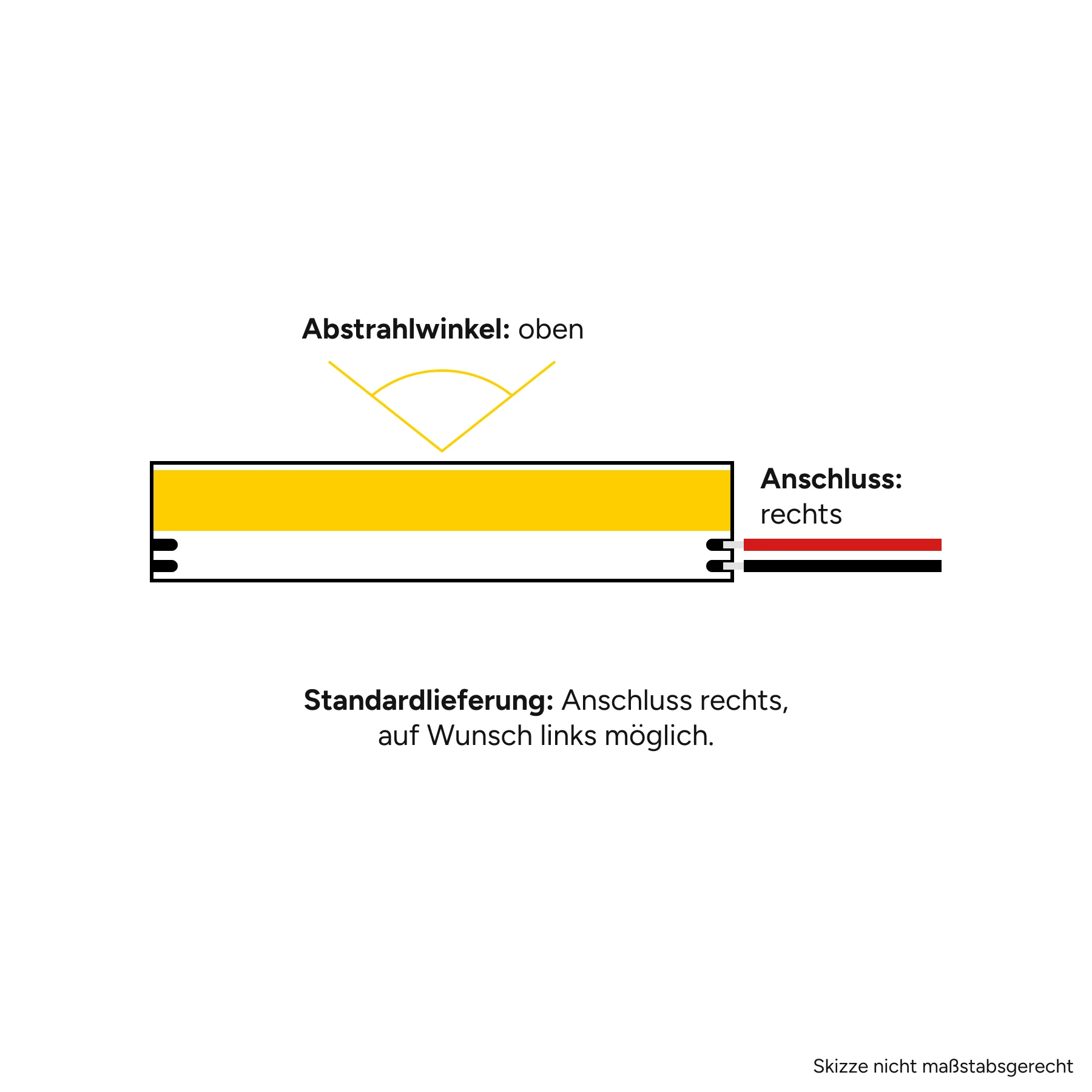 12V COB LED Streifen - weiß  - seitlich abstrahlend - alle 5cm teilbar - 5cm - 20 LED Chips - 0,6 Watt - 15 Lumen - ohne Eingangskabel - Löten erforderlich