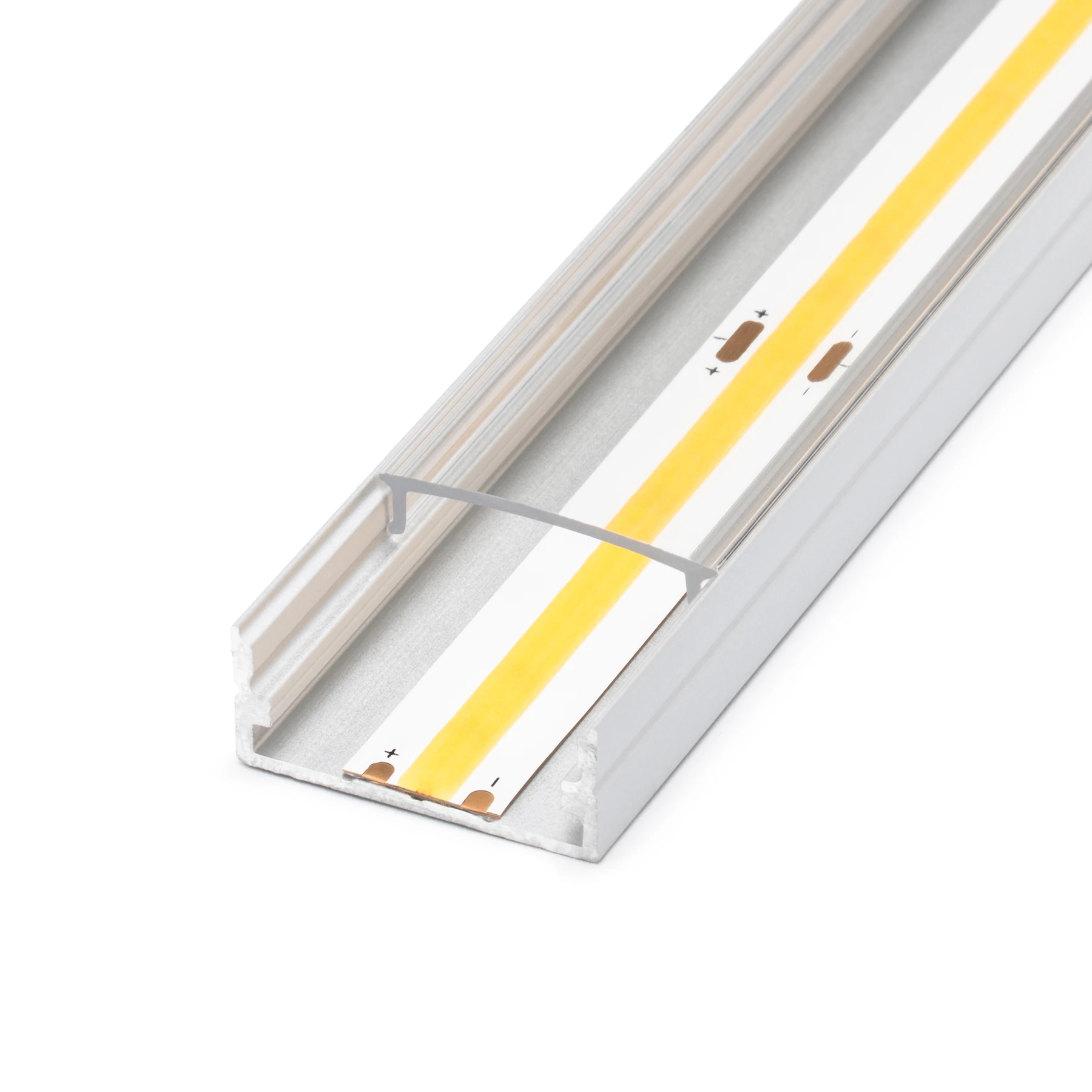 transparente Abdeckung für LED Aufputzprofil - ideal, CC-42 - 100cm Länge