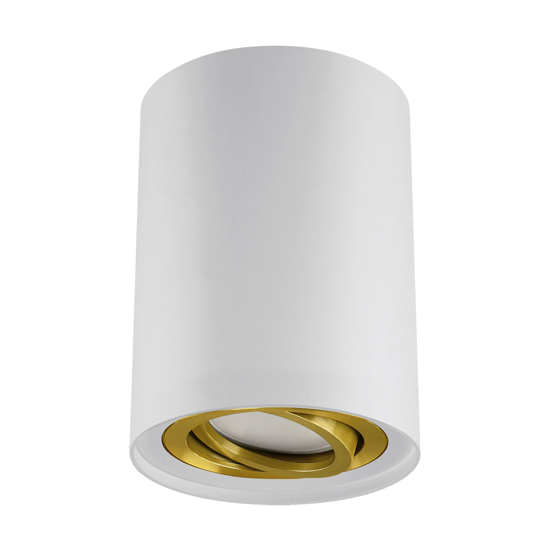 Deckenspot in weiß/gold - Lichtfarbe: individuell wählbar