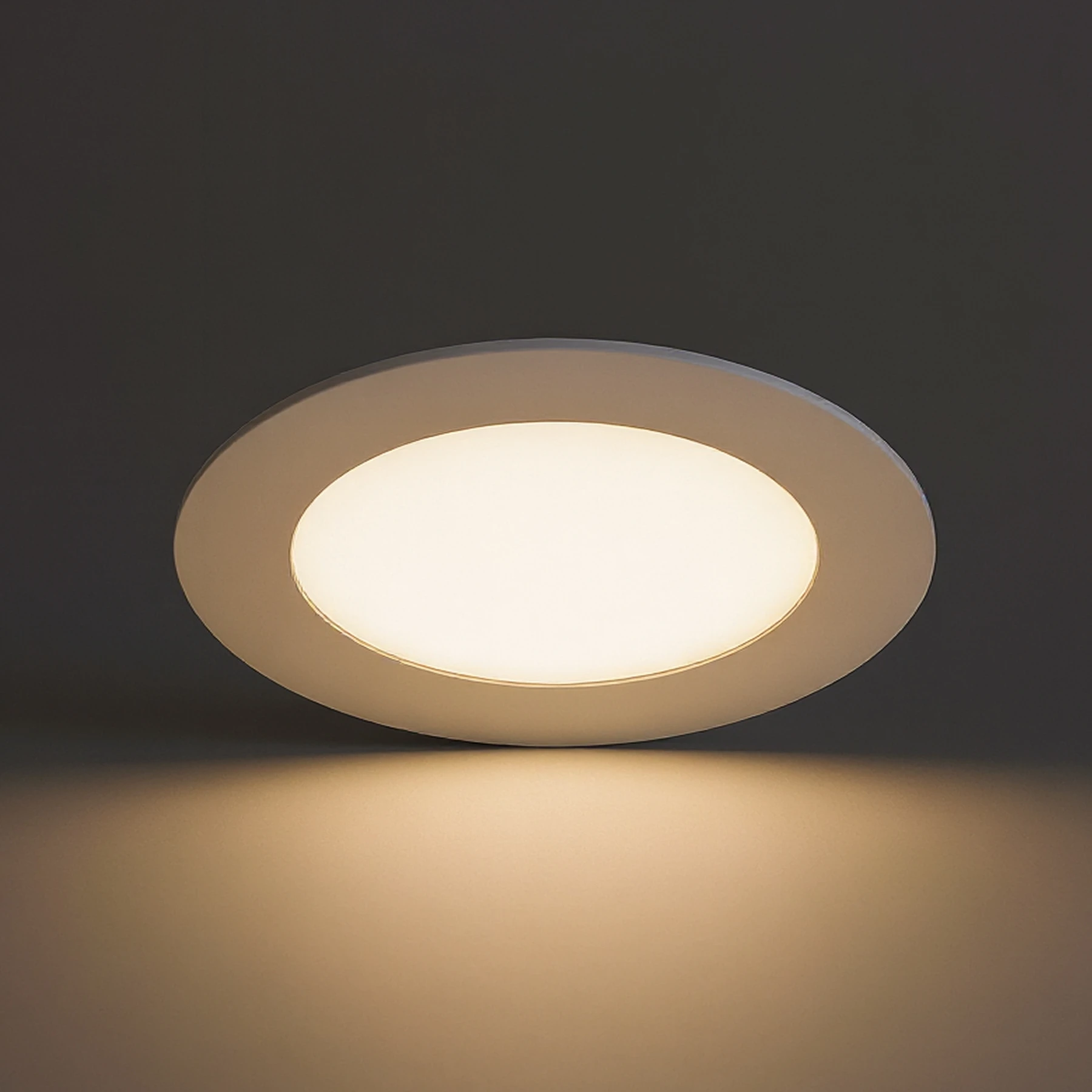 Decken Einbauleuchte in weiß - Ø17cm - 12 W - Lichtfarbe: warmweiß