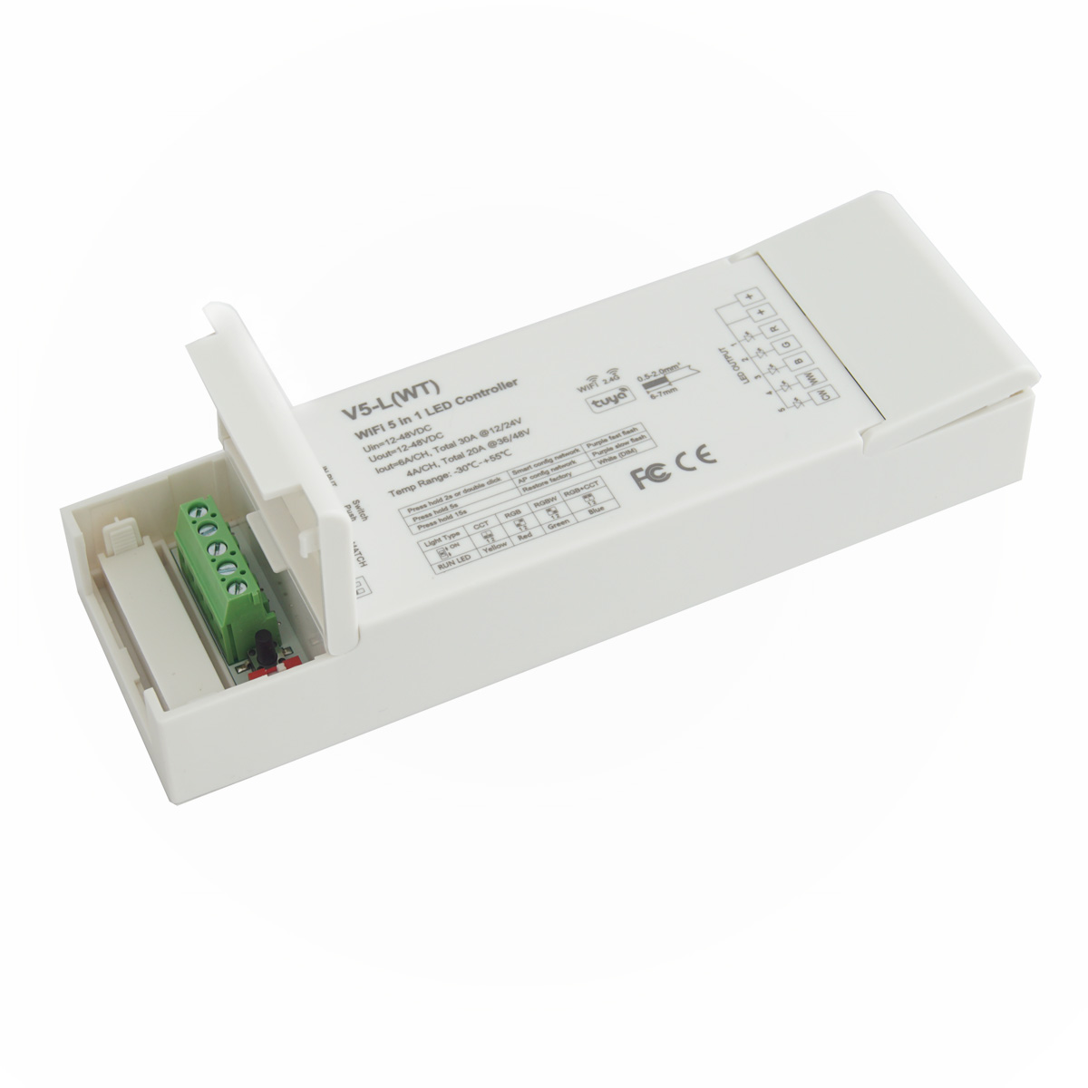 12V - 48V WLAN Controller für 1-5 Kanal LED Produkte - Smart Home, PWM steuerbar