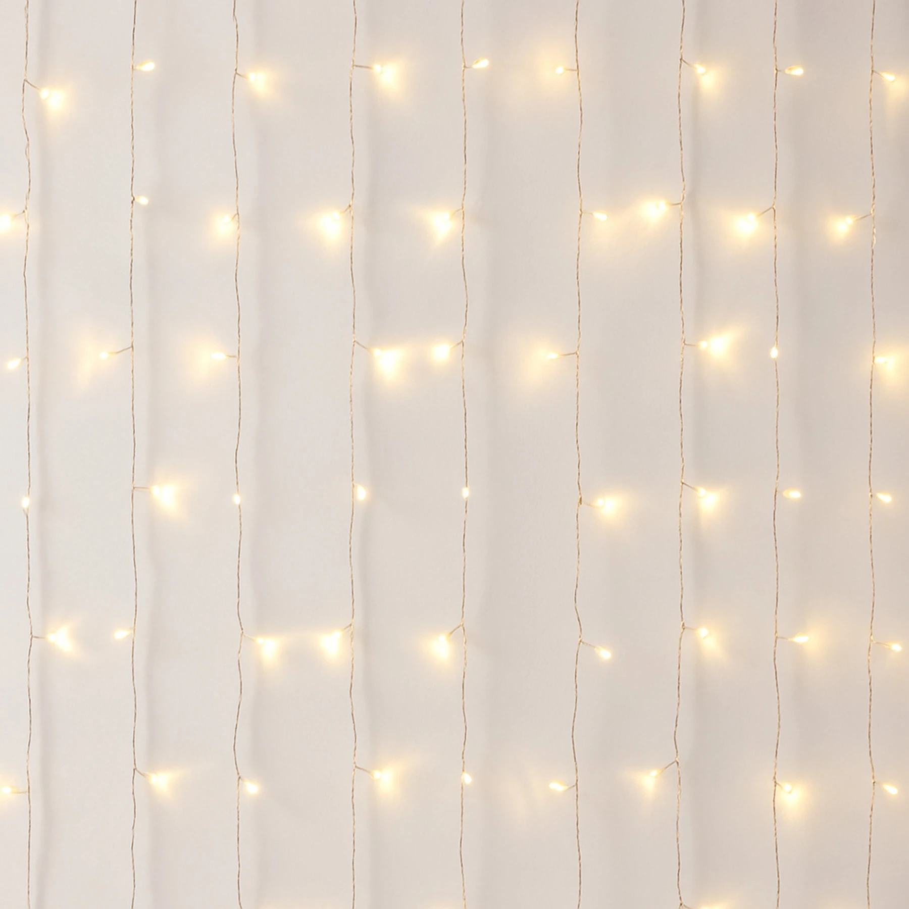 Sherrie - Lichtervorhang für außen - 1 m - 200 LEDs - Netzbetrieb - Warmweiß