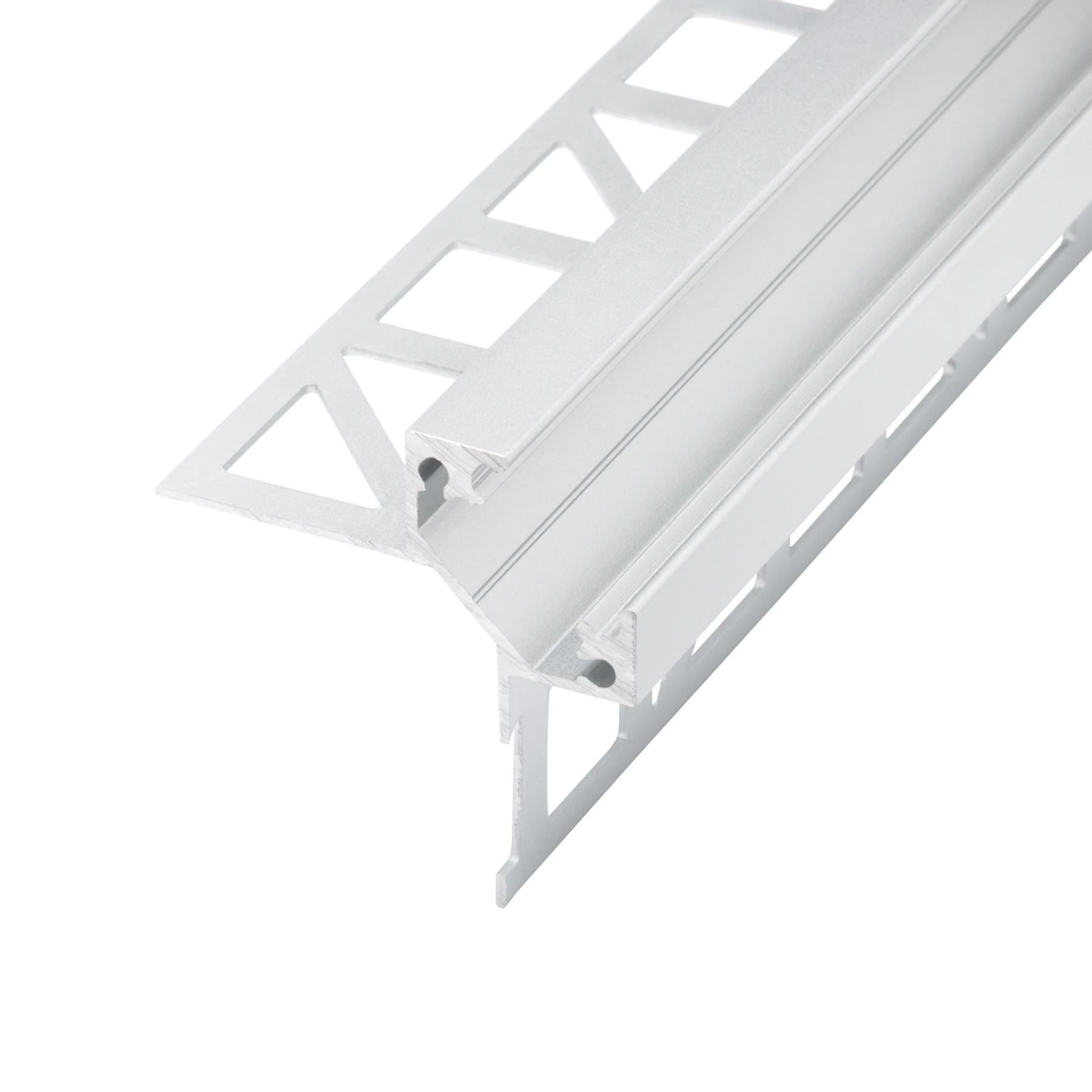 Aluminium LED Fliesenprofil, Außenecke, 2,78 x 1,1cm