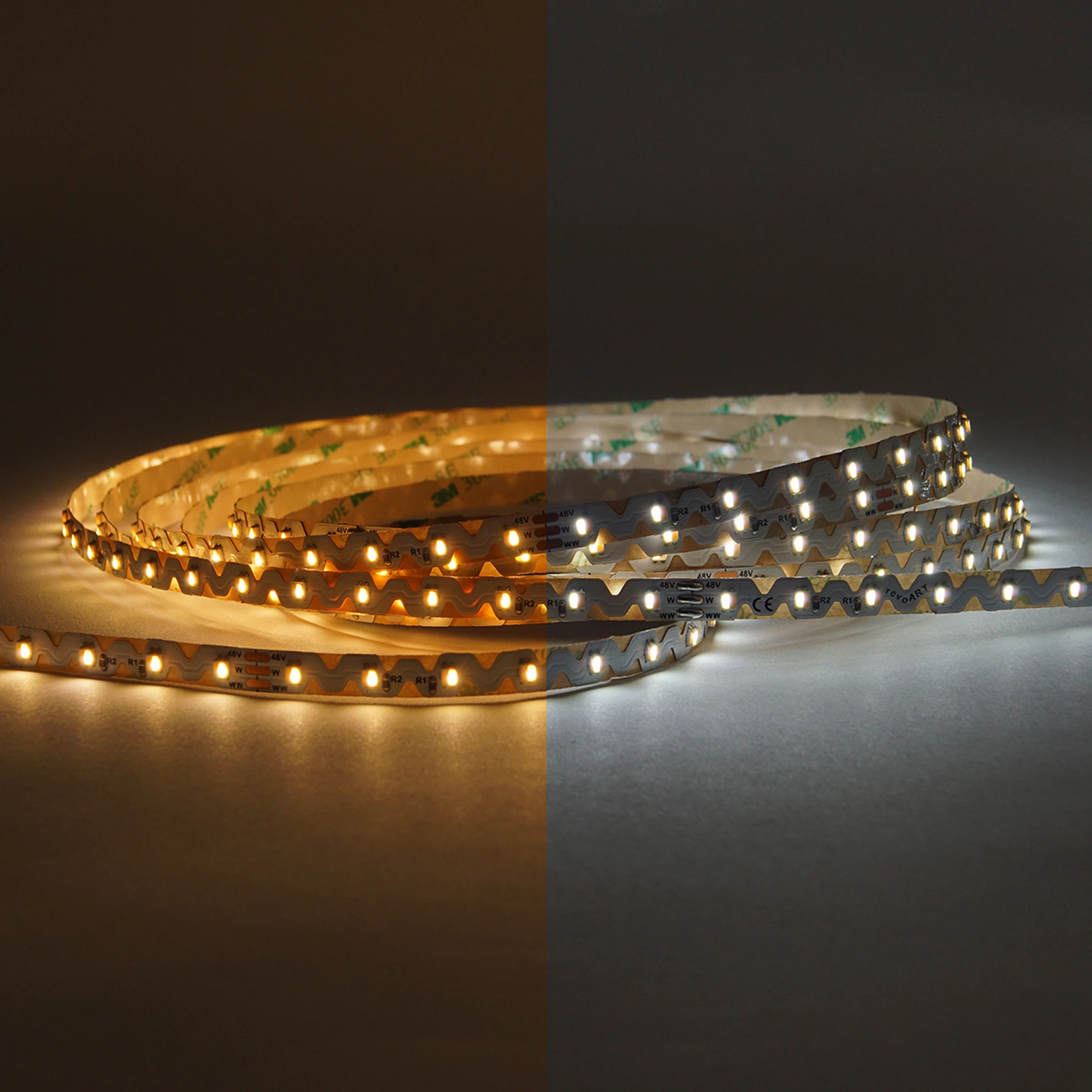 48V LED Zick Zack - Streifen in CCT