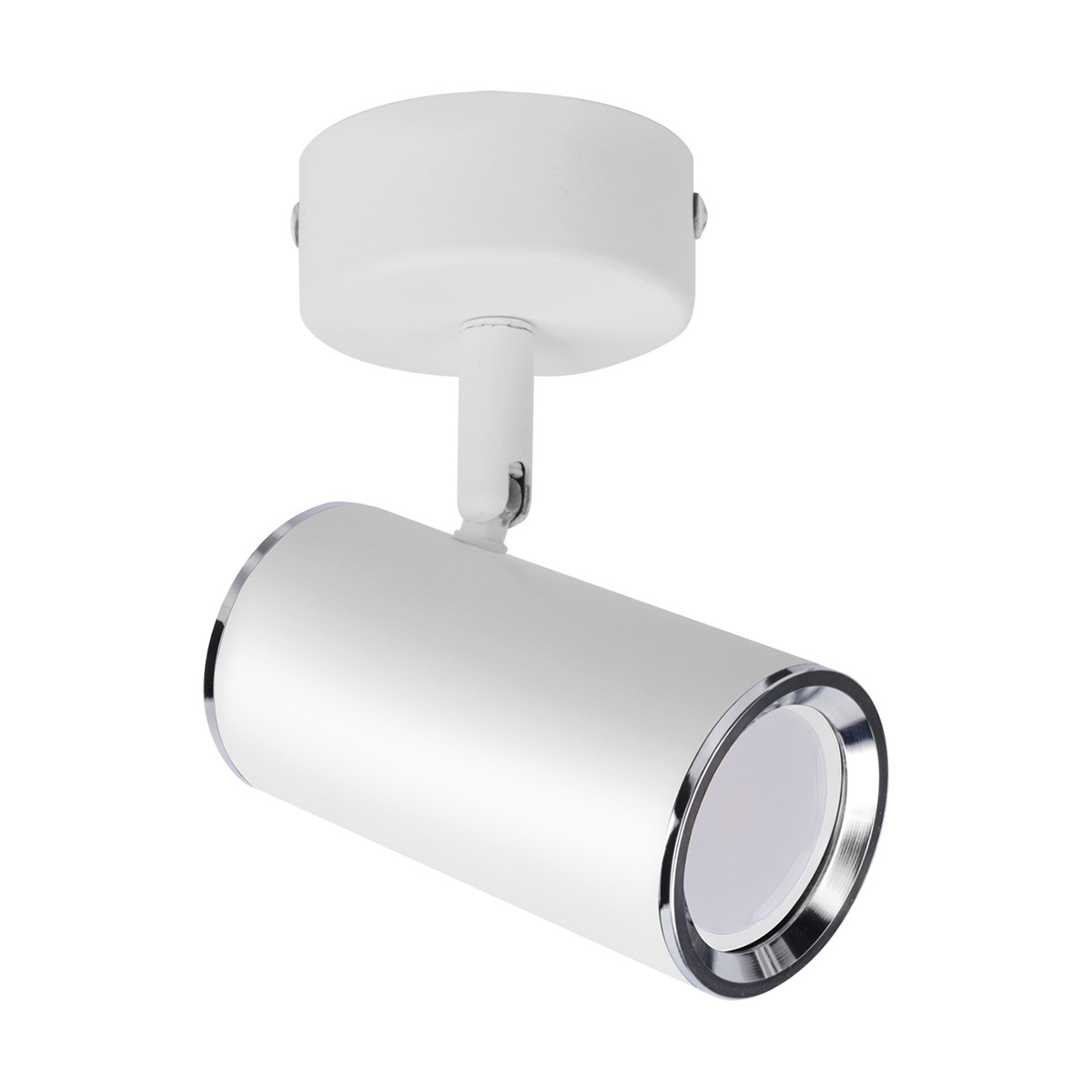 Decken Spotleuchte in weiß/chrom - Lichtfarbe: individuell wählbar
